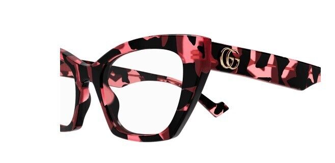 Gucci GG1334O 003 Havana Cat Eye Women's Eyeglasses - Stylish Designer Optical Frames for Women | Perfect for Work, Reading & Fashion Accessories