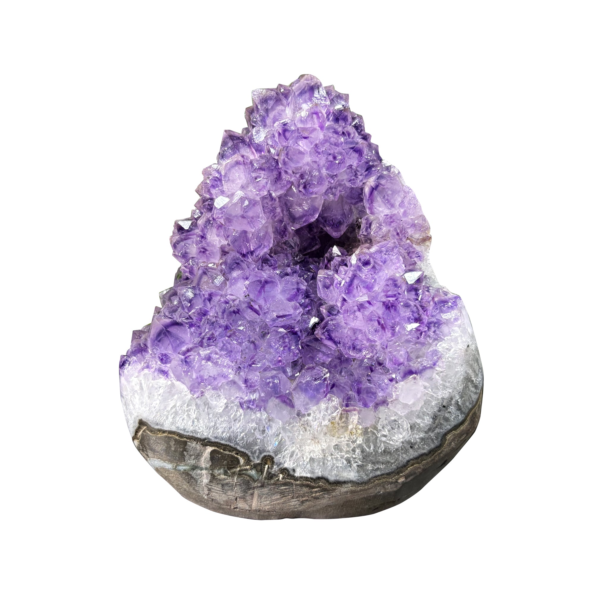 Natural Amethyst Crystal Geode Healing Stone - 4
