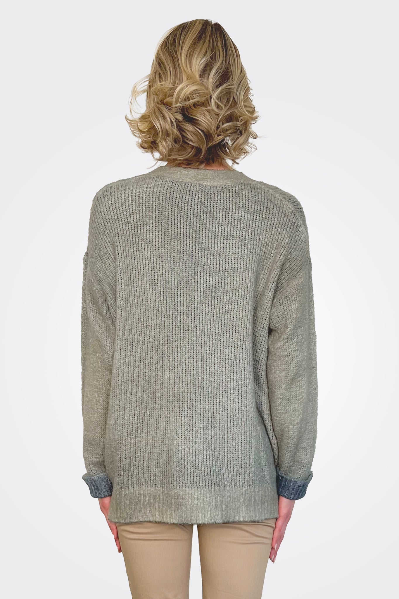 Soft Cotton V-Neck Cardigan for Women - Lightweight Knit Sweater for Fall & Winter - Cozy Layering Piece for Office, Casual Outfits & Travel