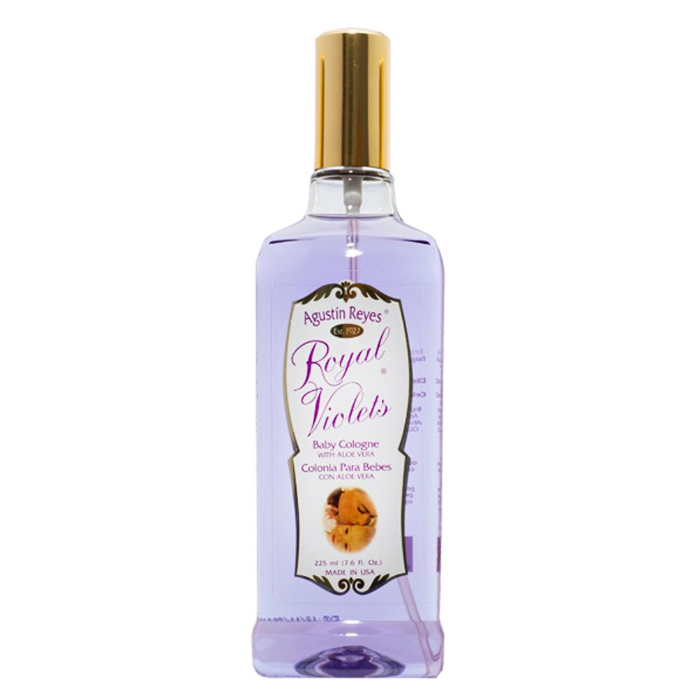Royal Violets Baby Cologne - Clean, Mild & Long Lasting Fragrance with Aloe Vera, 7.6 Fl Oz (225ml) - Pack of 3 - Perfect for Newborns, Daily Use & Baby Showers