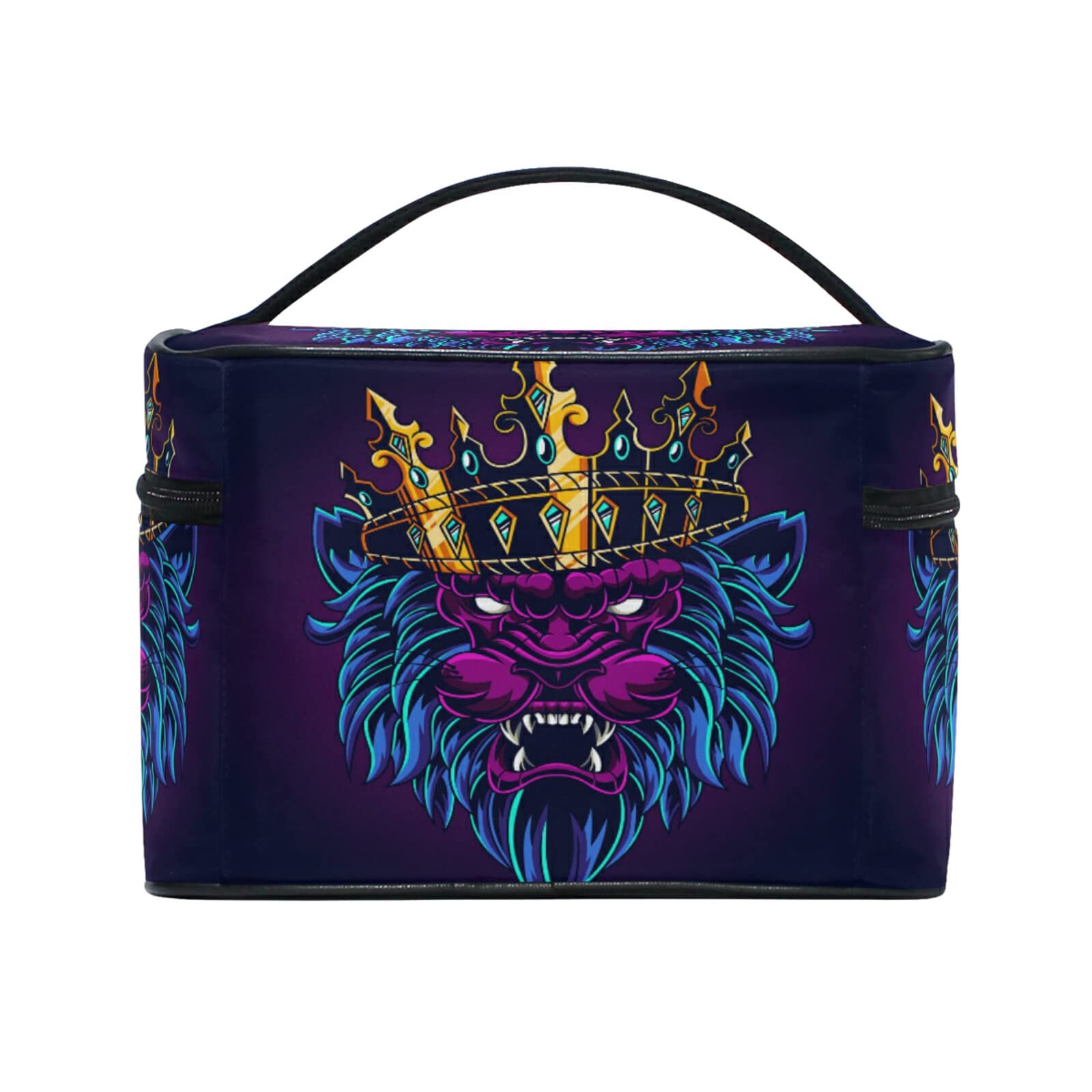 Stylish Lion King Makeup Bag for Women - Waterproof Cosmetic Organizer & Travel Toiletry Case - Perfect for Disney Fans, Travel, Gym, and Daily Essentials Storage