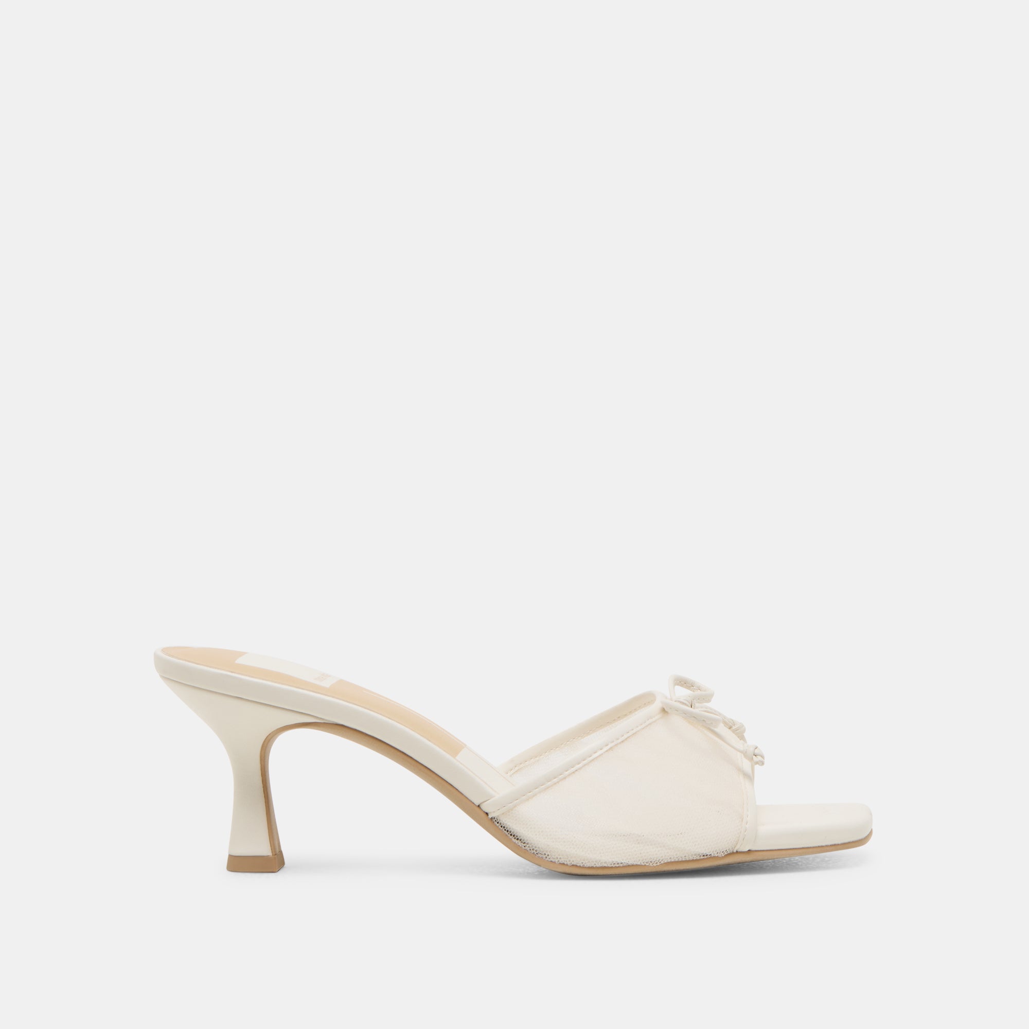 GALEN Women's White Tulle Heels - Elegant Wedding Shoes for Brides, Prom, Evening Parties & Special Occasions