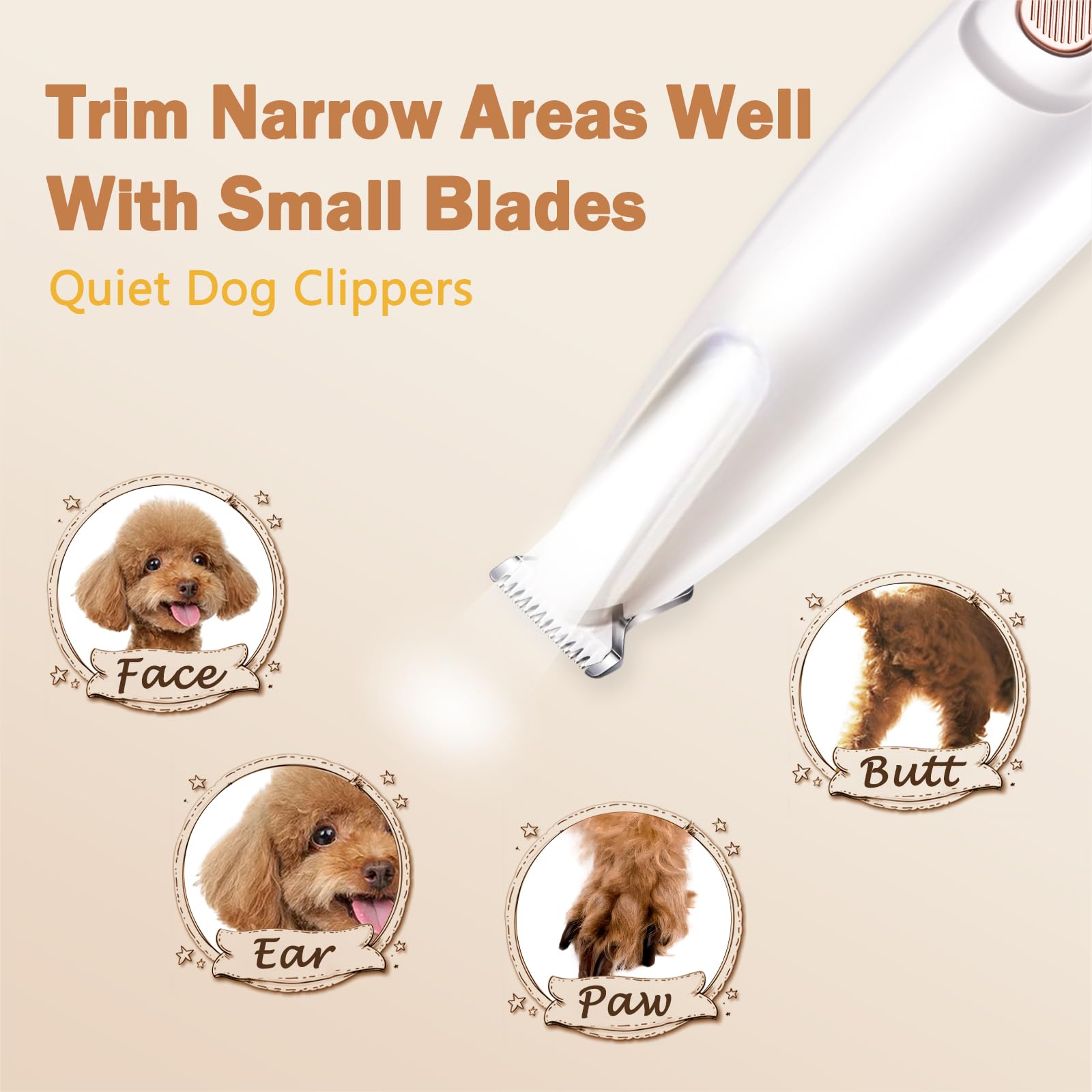 **Professional Dog Nail Grinder & Paw Trimmer – 2-Speed Quiet Pet Nail Grinder for Dogs & Cats – Safe & Efficient Grooming Kit for Eyes, Ears & Feet – Perfect for Home Pet Care & Stress-Free Nail Trimming**