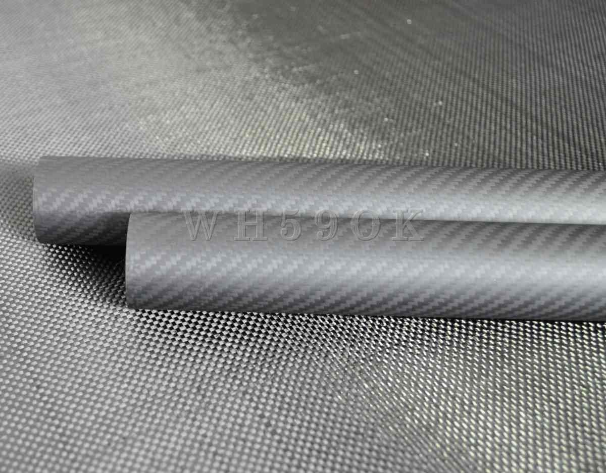 3K Woven Carbon Fiber Tube - 114mm OD x 110mm ID x 500mm - High Strength Lightweight Composite Pipe for RC Cars, Drones, Aerospace & DIY Projects