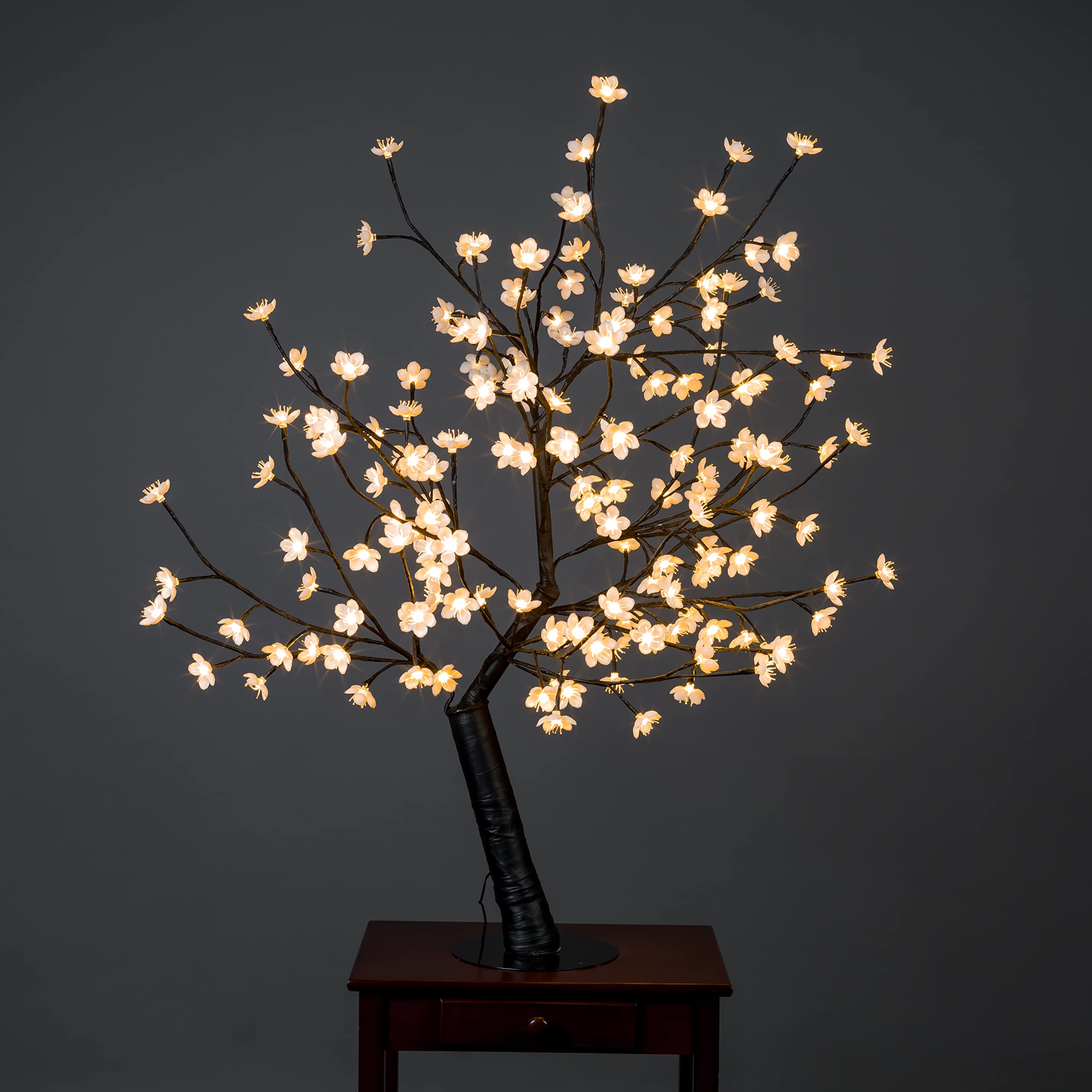 Cherry Blossom Tree with 160W LED Lights - Decorative Floral Fairy Lights for Bedroom, Wedding, Garden & Party Decor