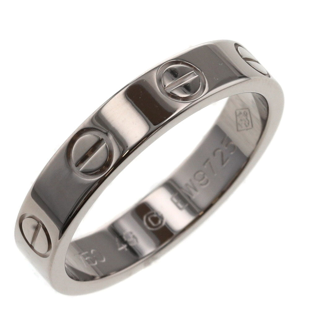 18K Gold Mini Love Ring - Dainty & Elegant Stackable Band for Women - Perfect for Valentine's Day, Anniversary & Everyday Wear