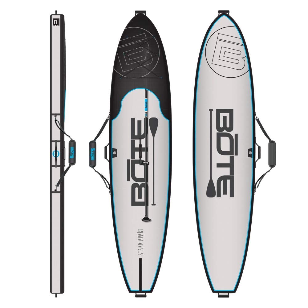 BOTE Brand SUP Board Travel Storage Bag - Waterproof Zip Up Coffin Bag with Shoulder Strap, Fits Gatorshell Epoxy Stand Up Paddle Boards - Multiple Sizes for Paddle Board Protection & Easy Transport (Perfect for Travel, Beach Trips & Outdoor Adventures)
