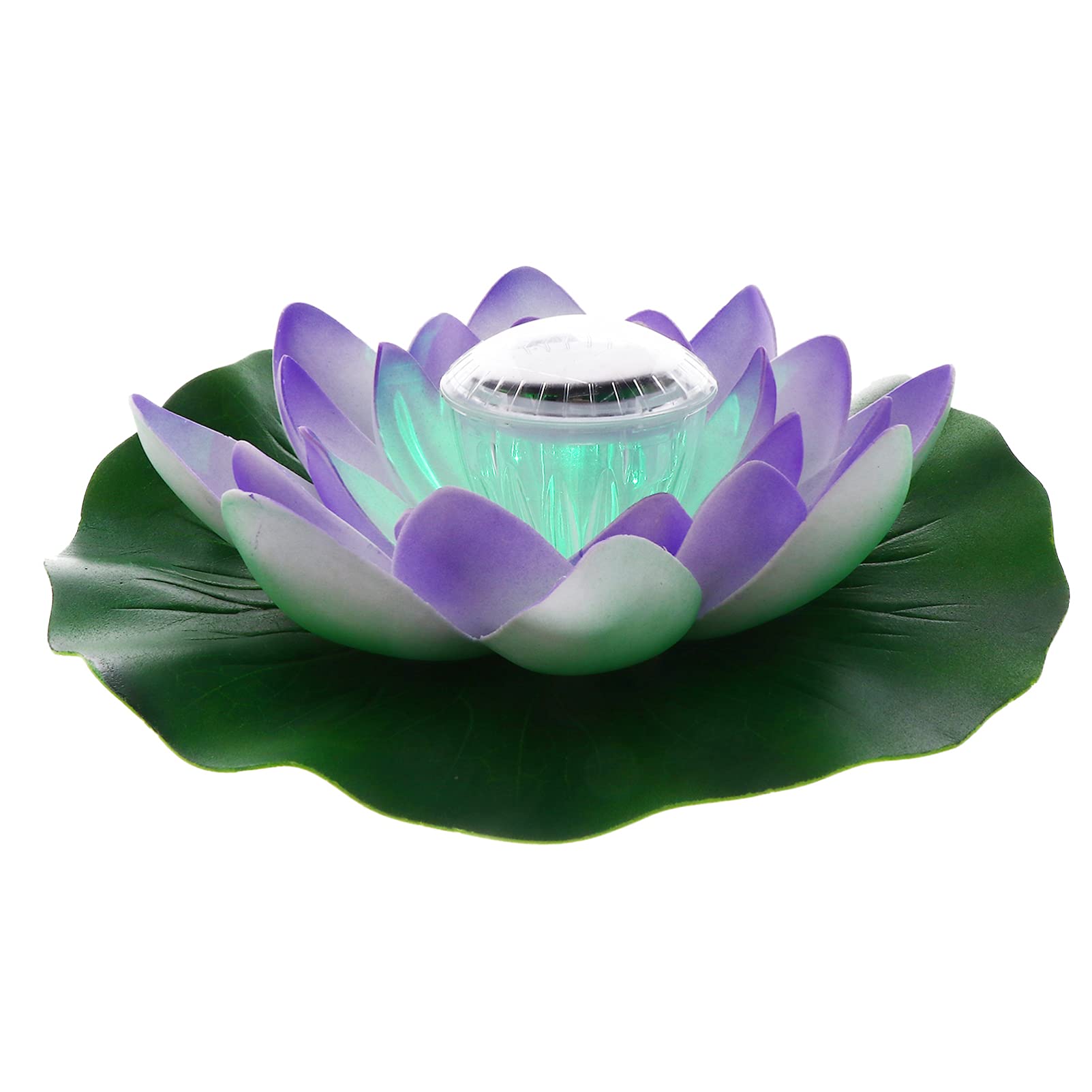 YARDWE Solar Lily Pad LED Floating Lights - Waterproof Solar Garden Lights for Pool, Pond, Backyard Decor - Blue Solar Powered Night Lights for Outdoor Garden, Patio & Landscape Lighting