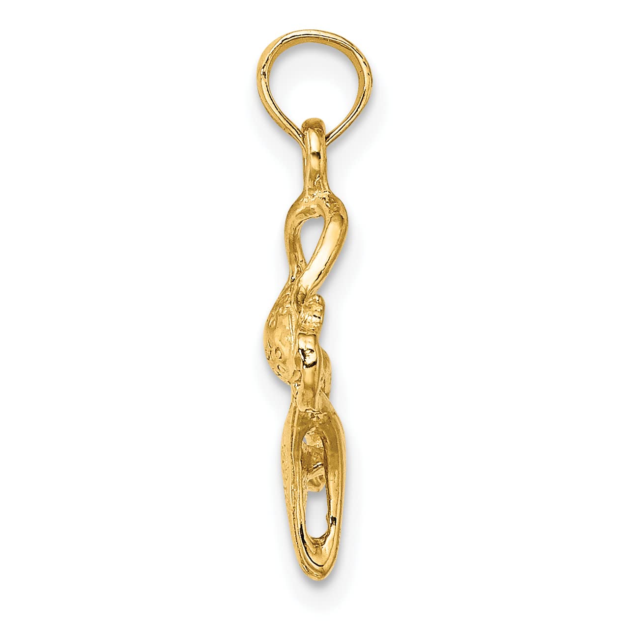 14k Yellow Gold Bikini Charm Pendant - Dainty Swimwear Jewelry for Necklace or Bracelet - Perfect for Beach Vacations, Pool Parties & Summer Fashion Accessories