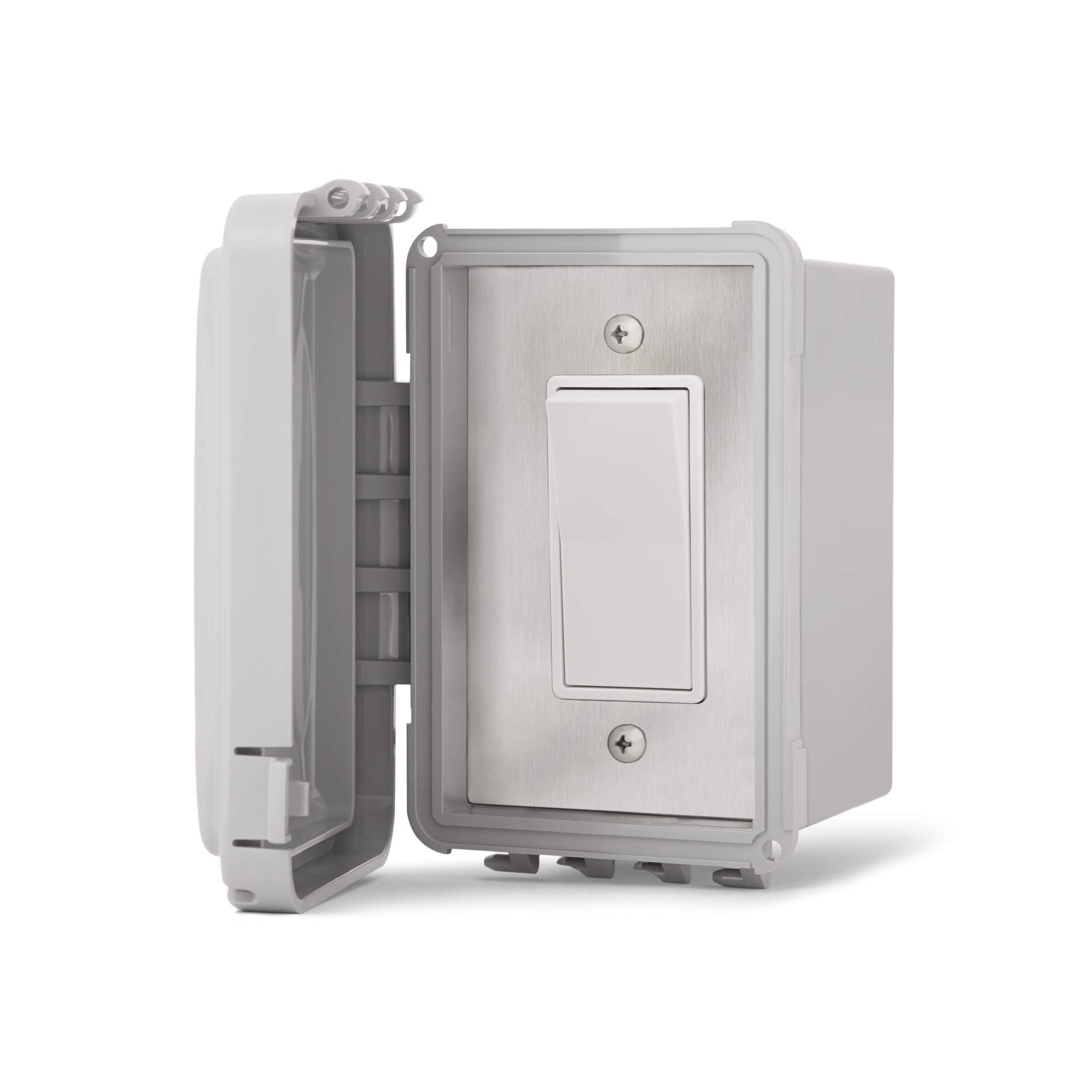 Infratech Single On/Off Switch with Weatherproof Cover - Surface Mount Control for Outdoor Heating (Model 14-4420) - Perfect for Patio, Deck, and Poolside Heating Systems