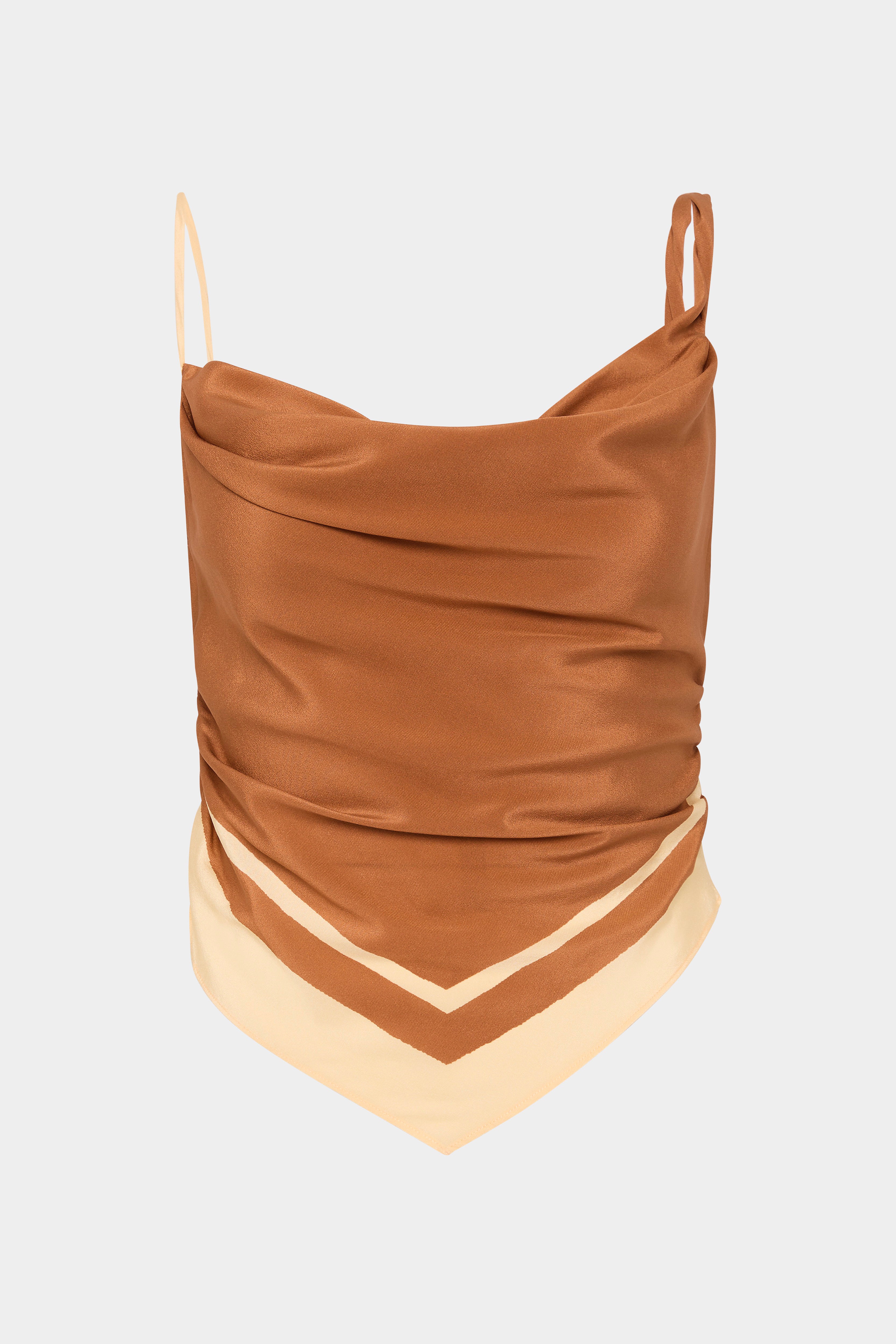 Soma Scarf Cami Top in Rust - Stylish Layering Piece for Women | Perfect for Casual Outfits, Date Nights & Office Wear