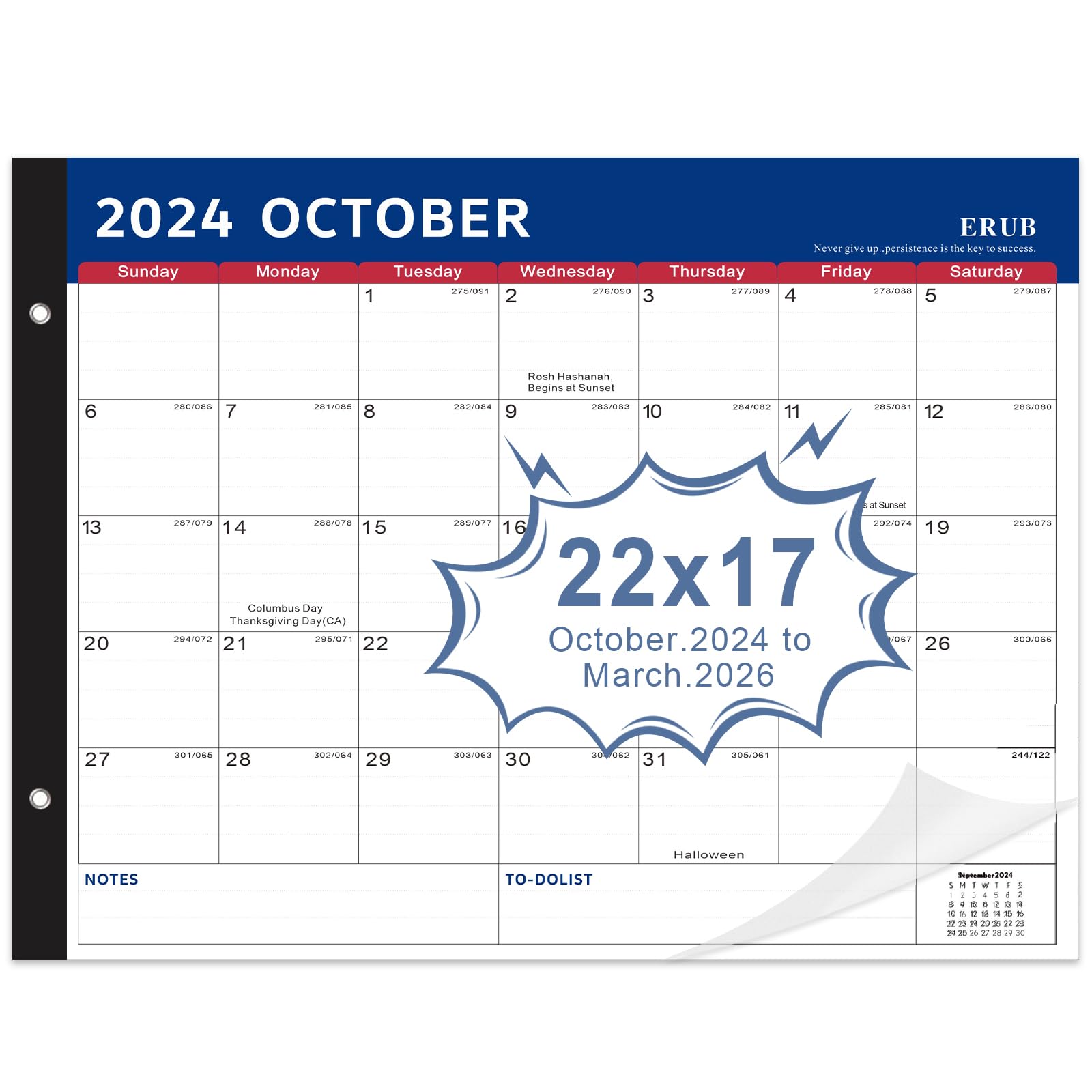 2025 Large Desk Calendar - 22