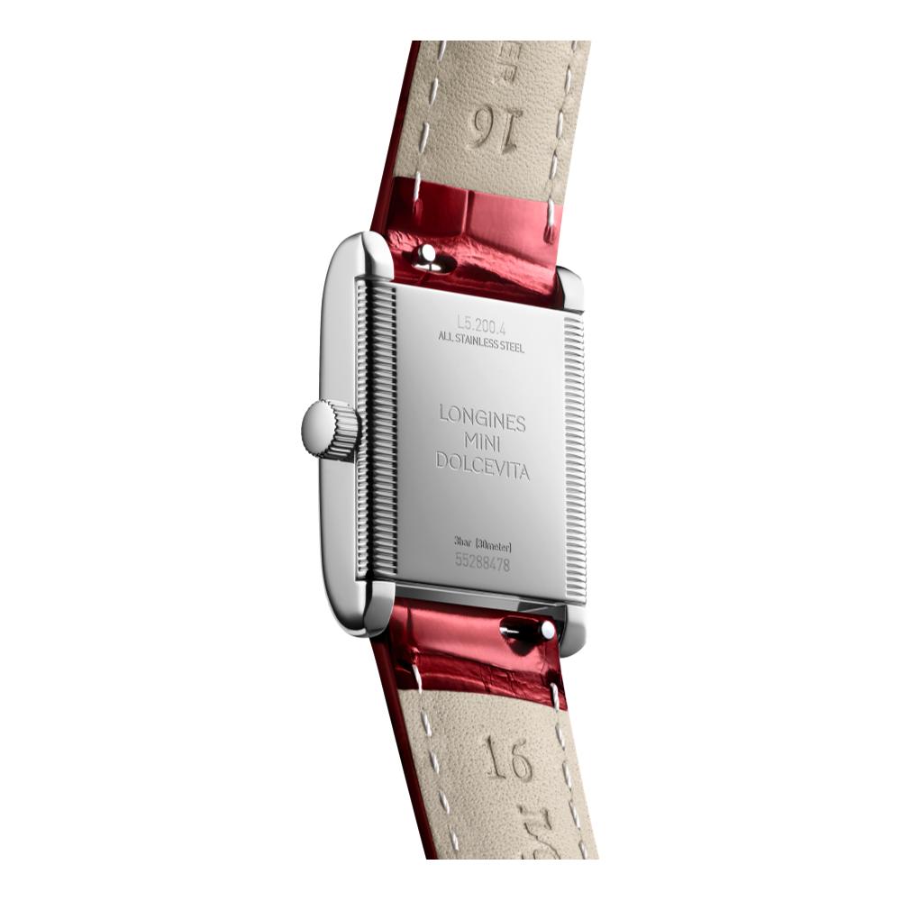 DolceVita Mini Red Alligator Leather Watch Strap - Luxury Replacement Band for Smartwatches & Dress Watches | Perfect for Formal Events & Everyday Wear