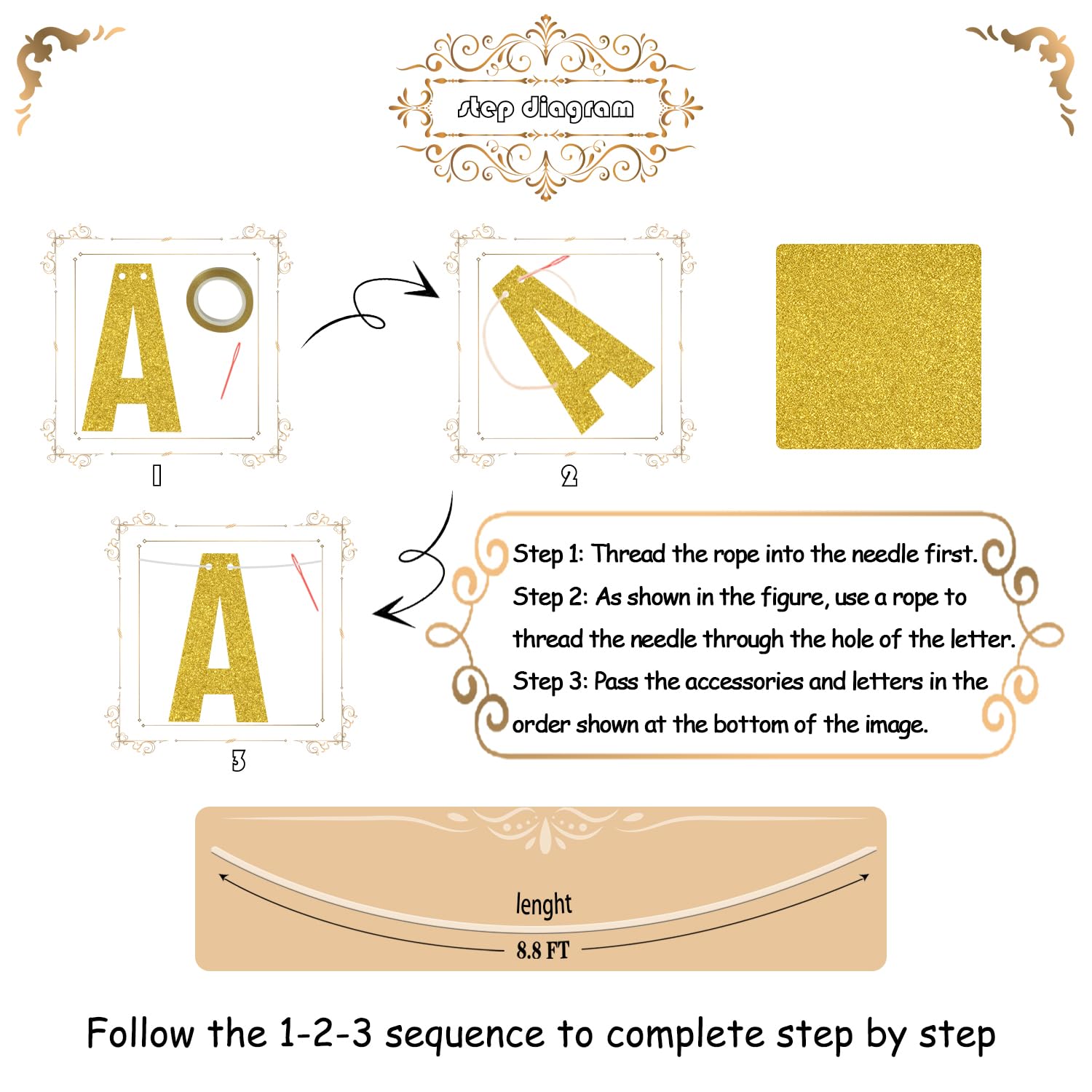 Little King Banner - Gold & Black Glitter Lion King Baby Shower & Birthday Party Decorations | Nursery Wall Decor, Gender Reveal, First Birthday Theme Party Supplies