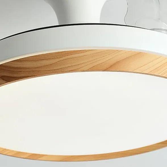 White Table Dining Room Ceiling Fan with Light - Modern Stylish LED Lighting for Home Kitchen & Patio - Perfect for Indoor and Outdoor Dining Areas