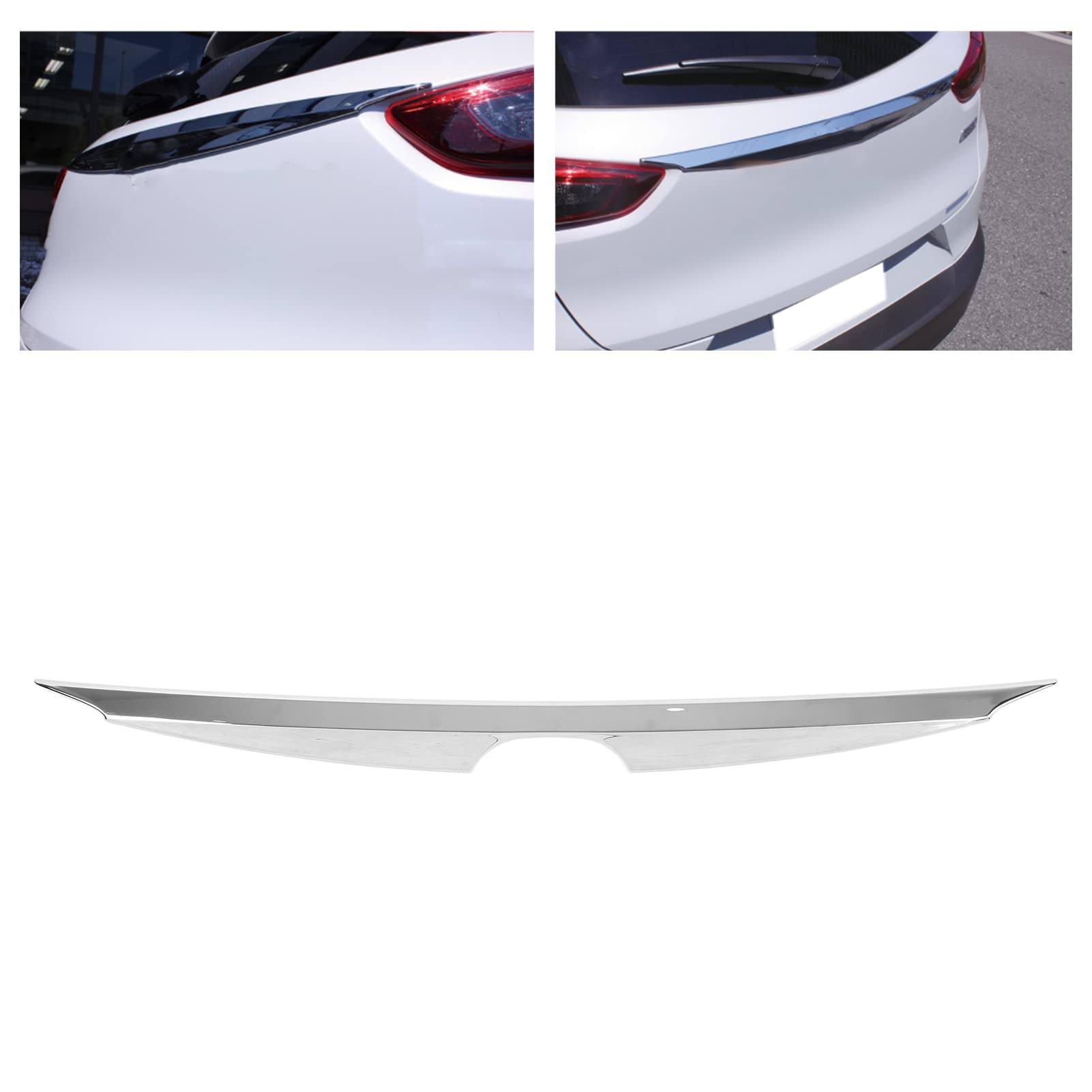 Ymiko Rear Trunk Lid Cover Trim for Mazda CX-3 2016-2021 - Durable Tailgate Decoration Sticker - Perfect for Car Customization & Protection
