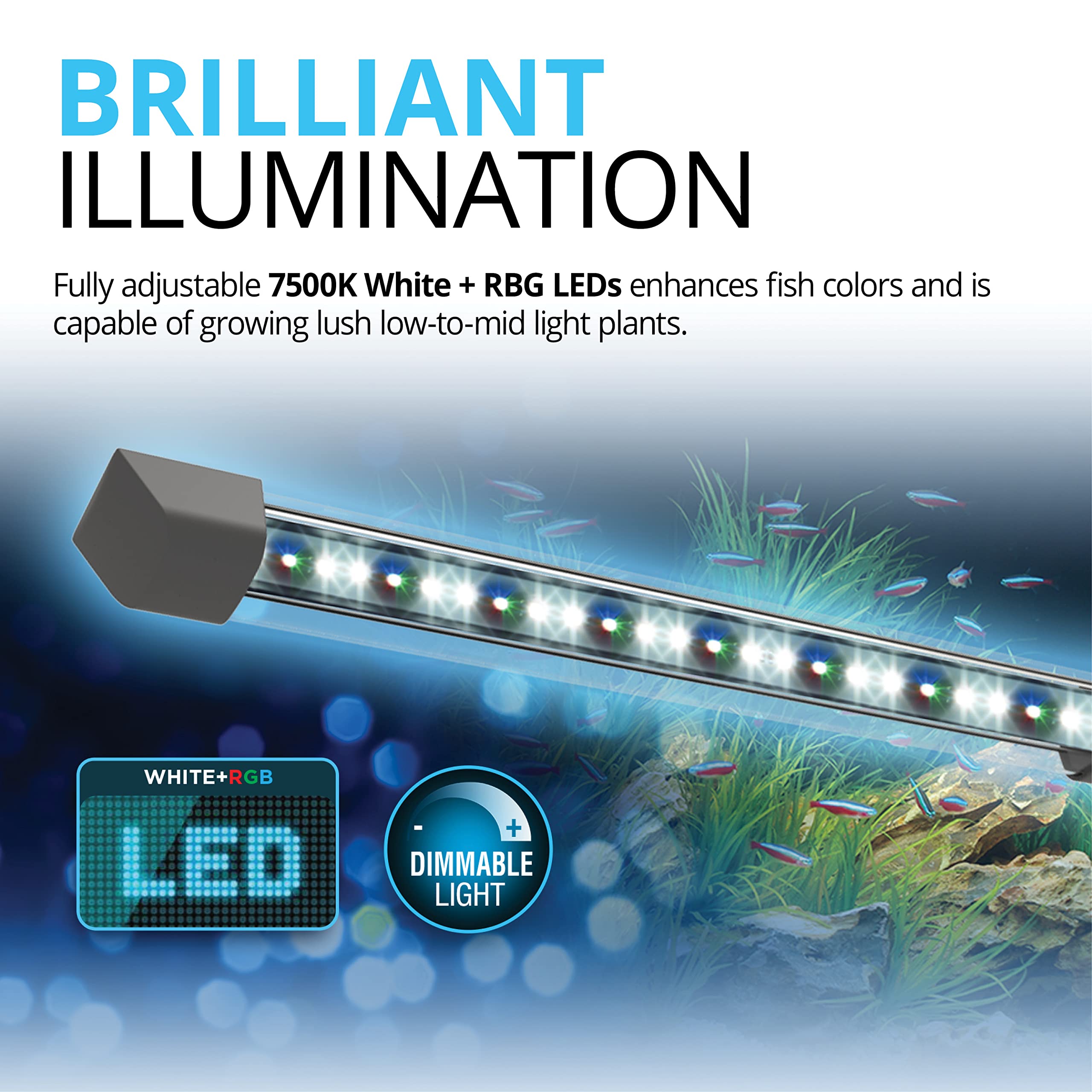 Fluval Flex 15 Gallon Aquarium Kit - Complete Fish Tank with LED Lights & Filtration System - 16x15x15 Inch White Tank for Freshwater Fish, Plants & Aquatic Pets - Perfect for Home, Office & Classroom Decor