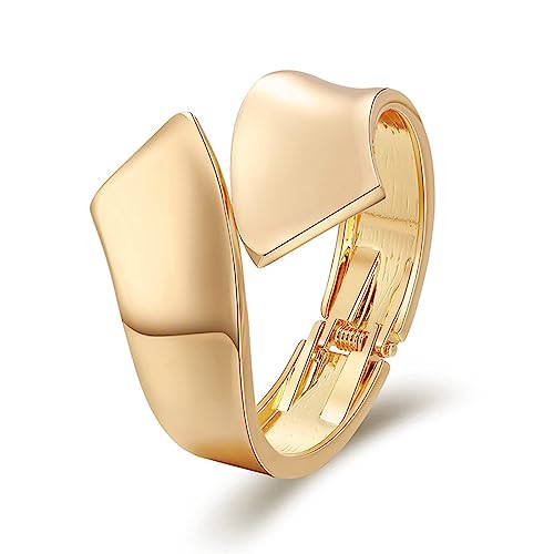 I Gold Cuff Bracelet