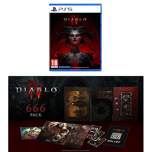 Diablo 4 PS5 Game with Exclusive Light Bearer Mount & 666 Pack - Ultimate Edition for Action RPG Fans | Perfect for Dark Fantasy Gaming & Collectors