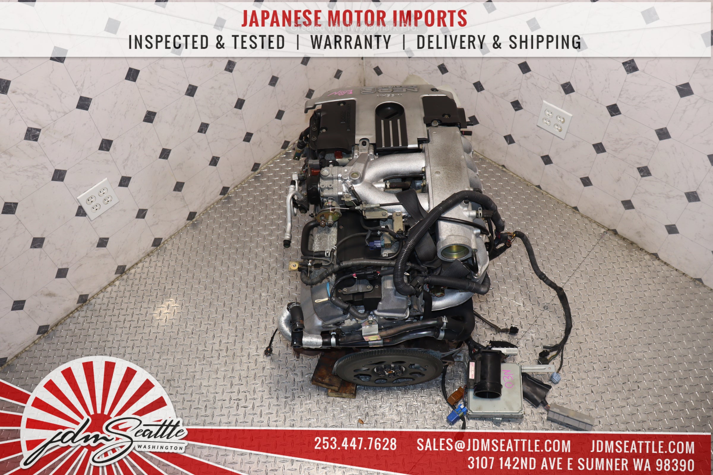 JDM R34 Nissan Skyline RB25DE 2.5L DOHC NEO 6-Cylinder Naturally Aspirated RWD Engine - Perfect for Skyline GT-T, Drift Builds & JDM Performance Upgrades