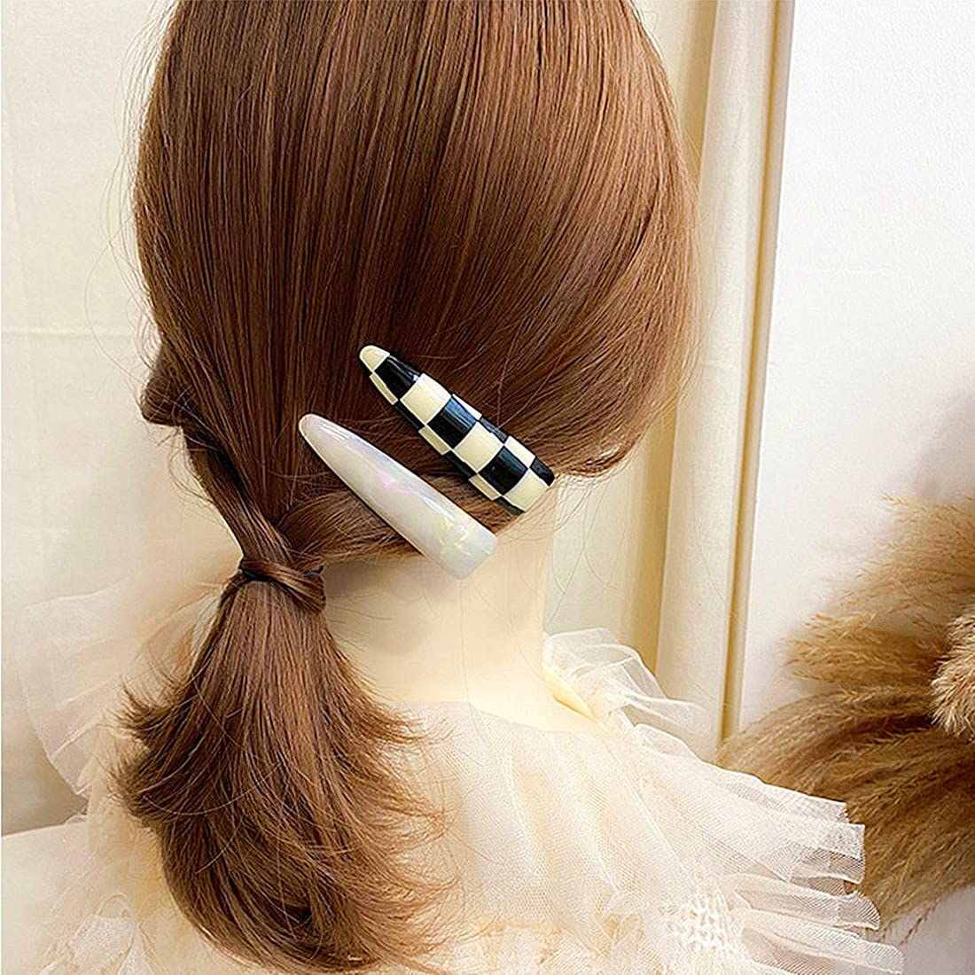 Sinide 6pcs Leopard Hair Clips for Women - Hair Barrettes & Jaw Clamps for Styling
