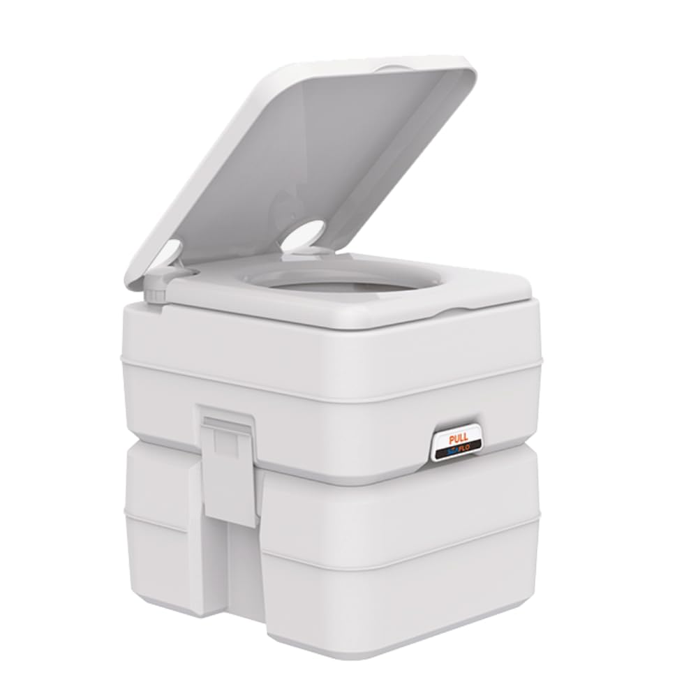 SEAFLO 5.3 Gallon Portable Toilet for Marine, RV, Camping & Boat - Lightweight & Odor-Free Design for Outdoor Adventures, Road Trips & Boating