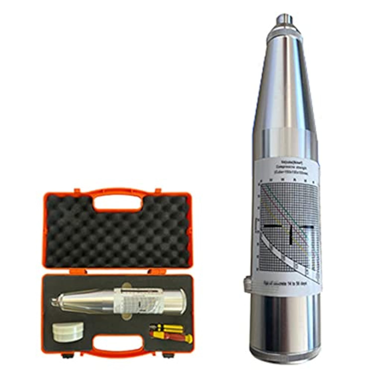 Professional Rebound Hammer - ASTM C805 Compliant Concrete Strength Tester (10-60 MPa Range) | Portable & Accurate for Building, Bridge & Road Construction | Ideal for On-Site Testing & Quality Control