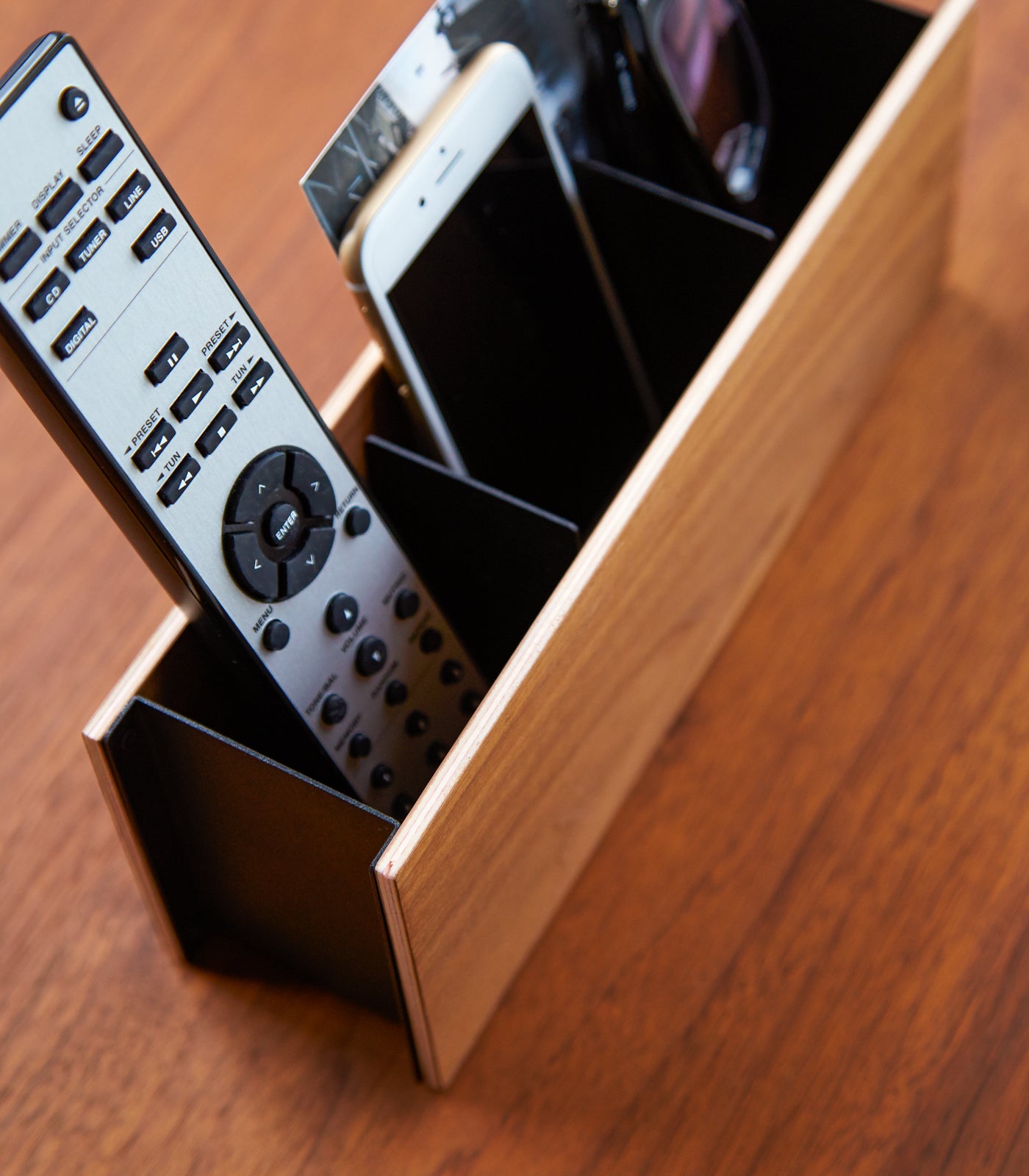 Premium Steel & Wood Desk Organizer - 2 Sizes for Office & Home Workspace - Perfect for Pencils, Pens & Stationery Storage