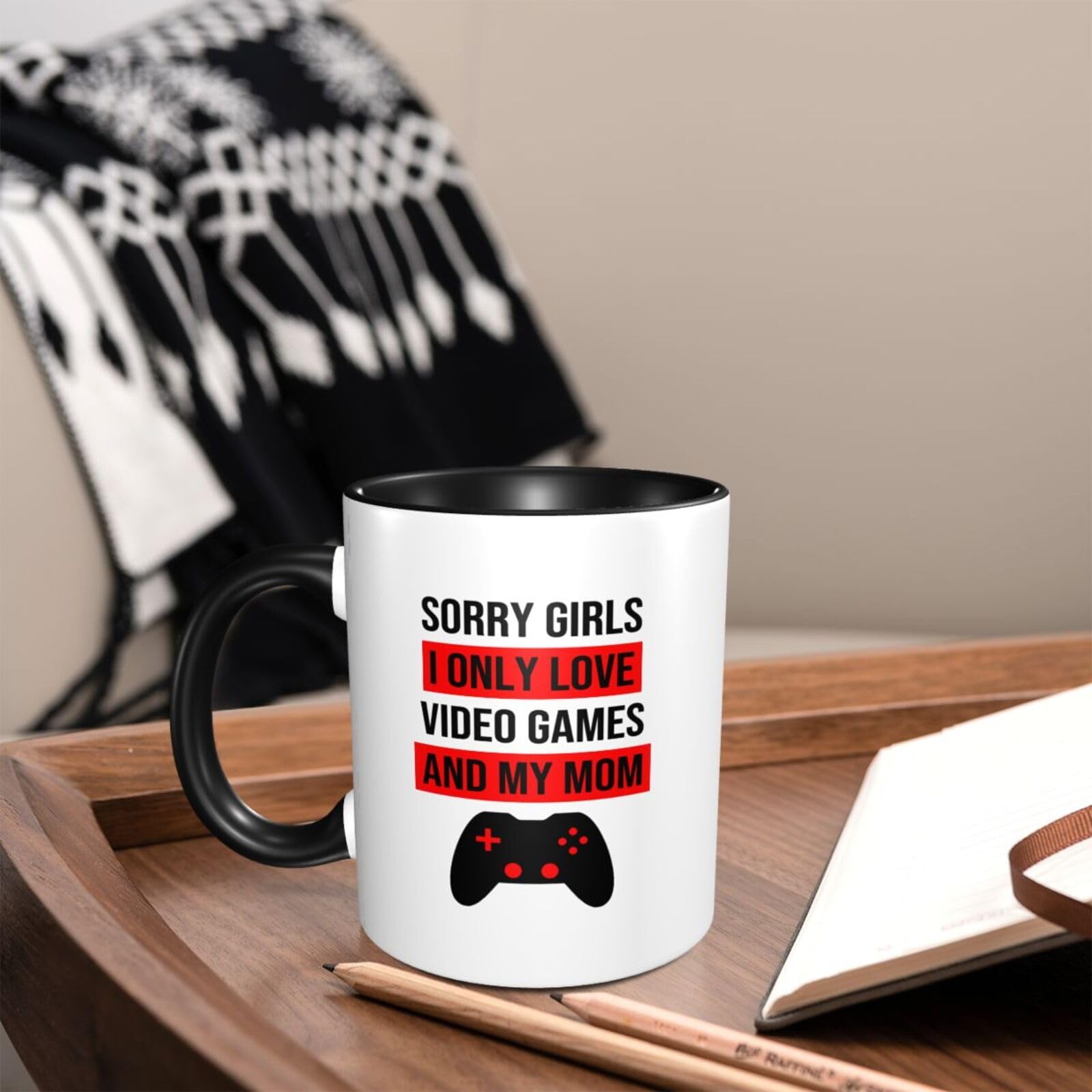 Funny Gaming Coffee Mug - Ceramic Gamer Gift for Men, Christmas & Valentine's Day Present - Perfect for Gamers, Office Use & Coffee Lovers