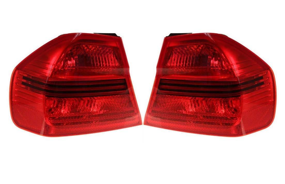 BMW E90 Left & Right Outer Magneti Marelli Tail Brake Lights Lamps Pair Set - Premium Replacement for 3 Series Sedan (2006-2011) | Enhances Safety & Style for Night Driving