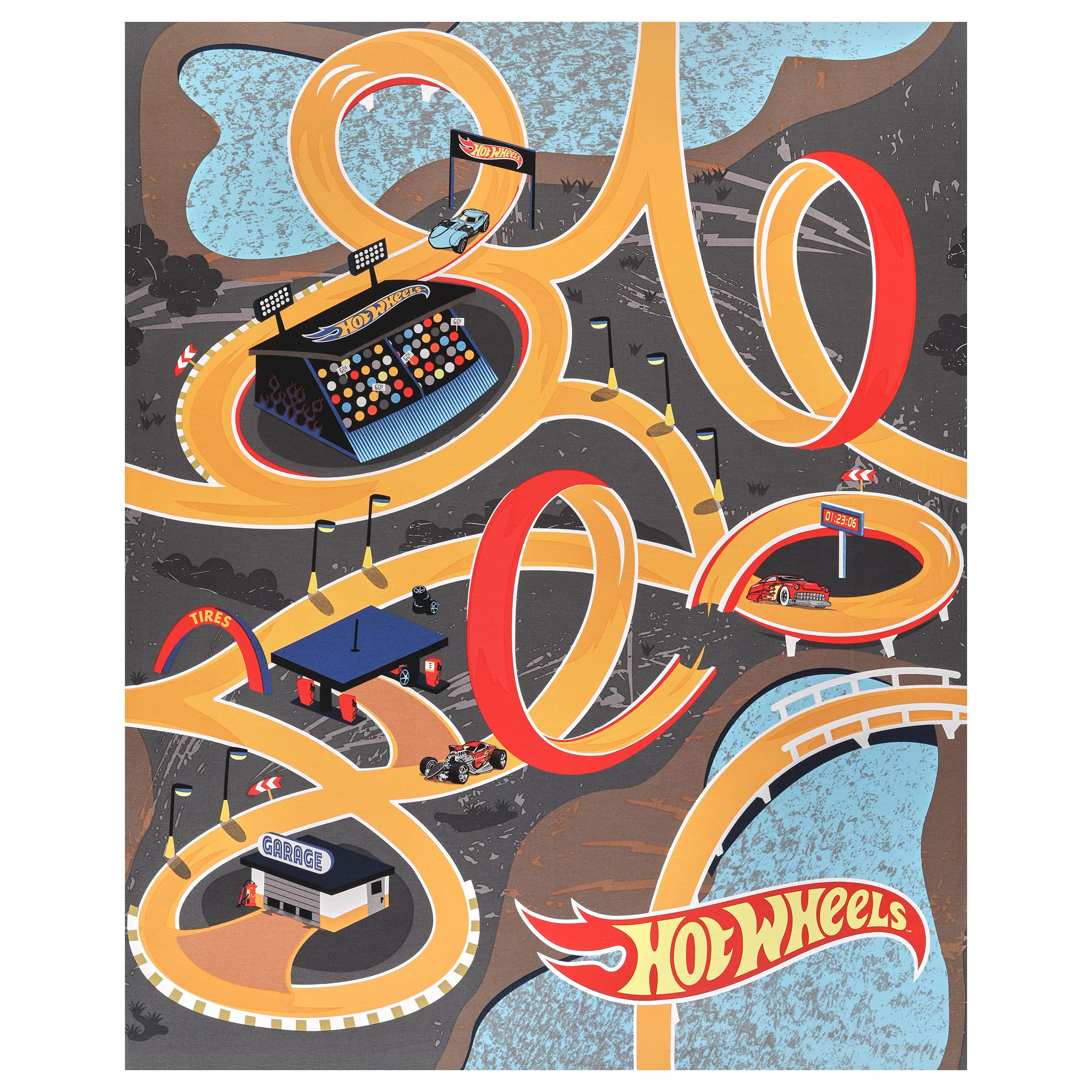 Riley Blake Hot Wheels Classic Canvas Panel 36
