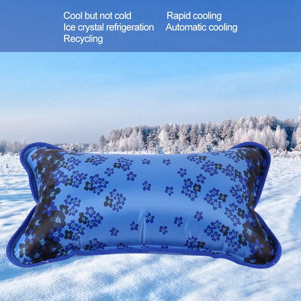 Cooling Water Pillow for Sleeping - Comfortable Water Filled Pillow for Kids, Students & Adults - Office, Car & Travel Use - 55 x 35cm Cooling Seat Cushion for Hot Weather & Pain Relief
