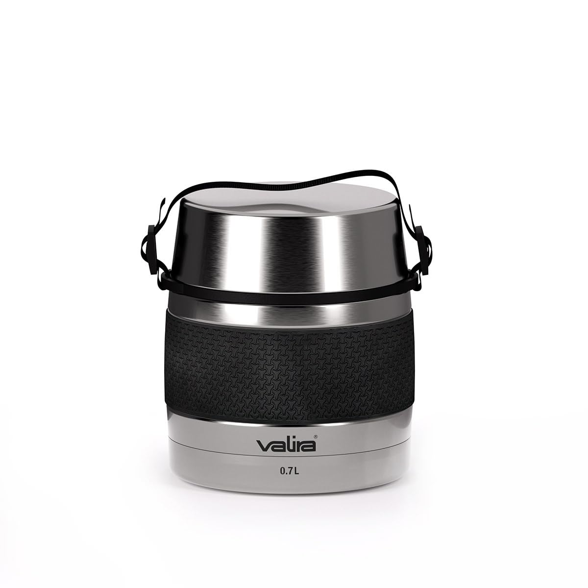 Premium Stainless Steel Thermal Food Container - 0.7L Insulated Lunch Box, Grey - Keeps Food Hot/Cold for Hours - Perfect for Office, School, Picnics & Outdoor Activities