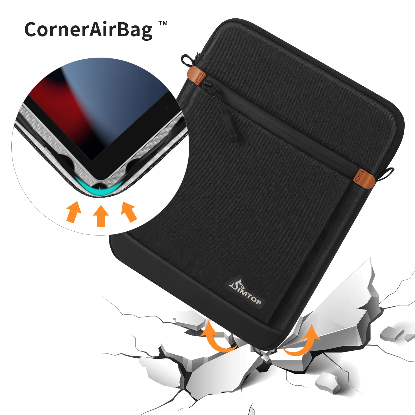 Premium 11 Inch Tablet Case with YKK Zipper - Compatible with iPad Pro 11-inch (4th Gen), iPad Air (5th Gen) & iPad 10th Gen - Detachable Shoulder Strap - Perfect for Travel, Work & School Protection