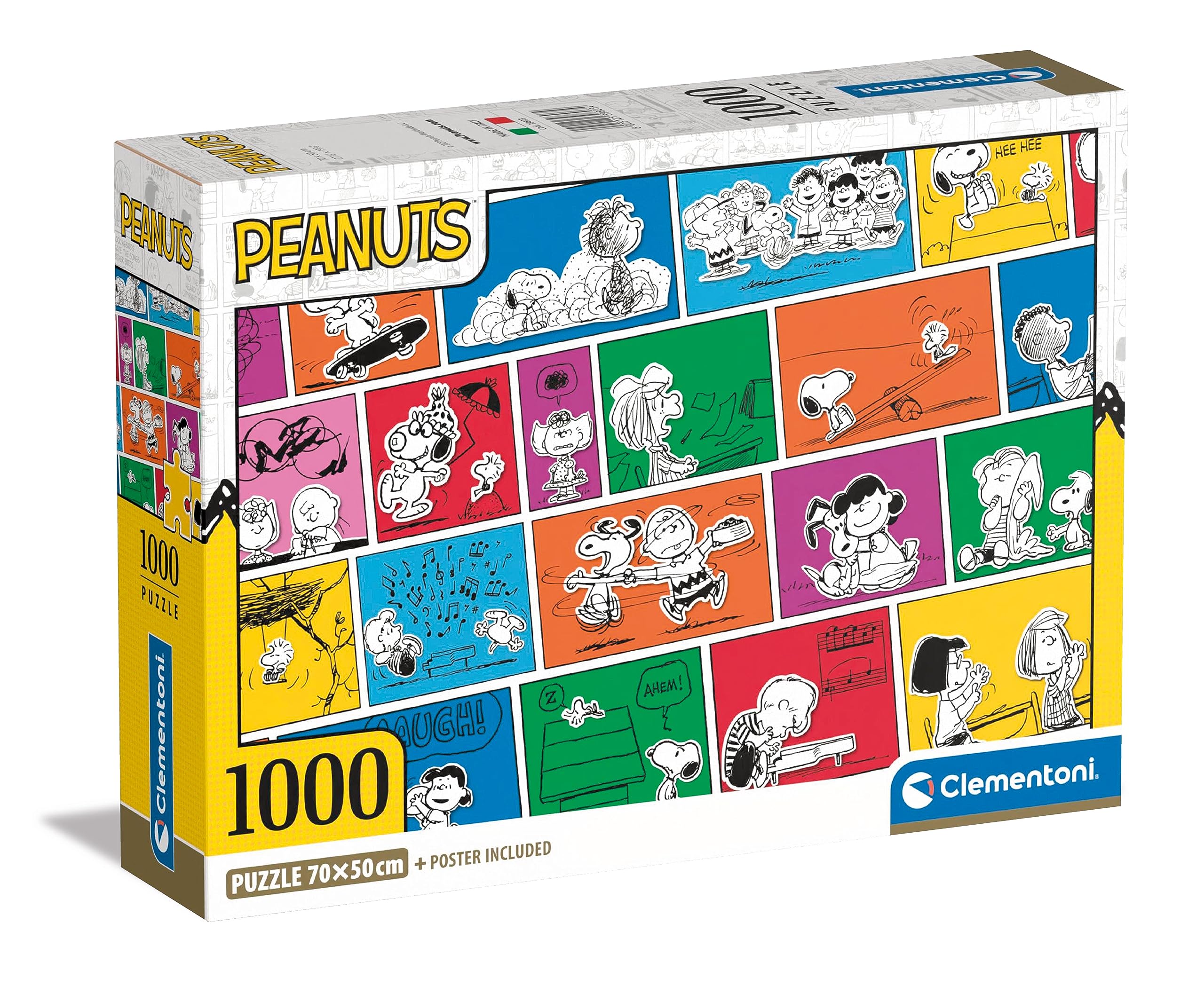 Clementoni 39803 Peanuts 1000-Piece Jigsaw Puzzle for Adults Ages 14+, Premium Italian-Made Collectible Puzzle - Perfect for Home Decor, Gift Giving & Family Game Nights