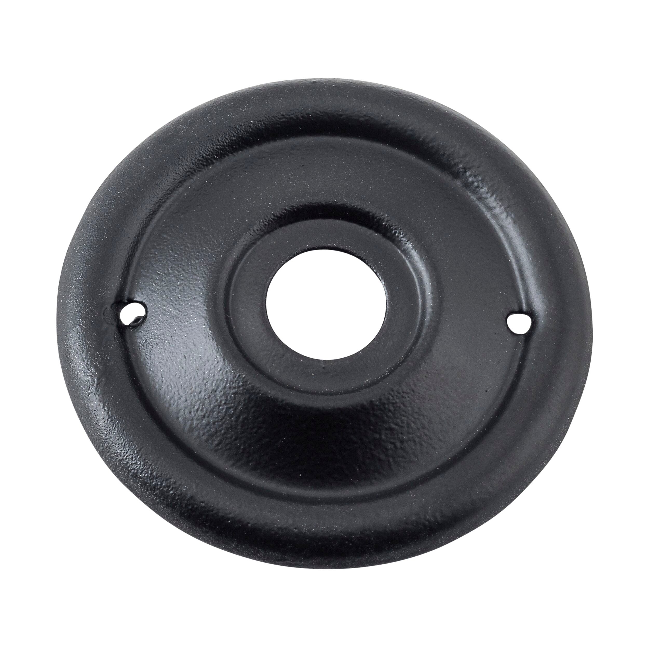 0932 Matte Black Milled Edge Mortice Knob Backplate - D52mm Pair - Durable Hardware for Cabinet & Door Locks - Perfect for Home, Office & Commercial Use