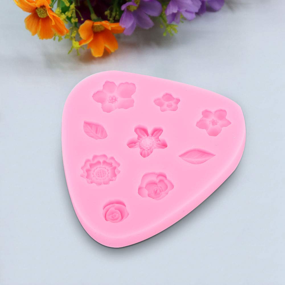 Premium Silicone Flower Cake Mold - DIY Baking Fondant Cupcake & Mooncake Maker for Birthdays, Weddings, and Party Decorations