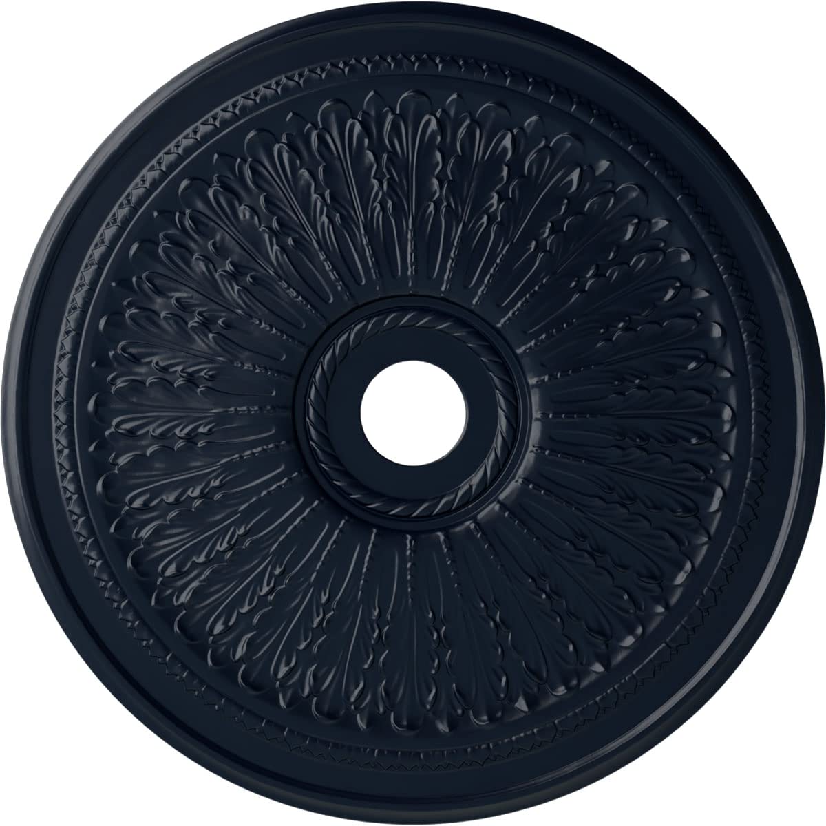 Ekena Millwork CM29OAMDF 29-Inch Oakleaf Ceiling Medallion - Hand-Painted Midnight Dream Finish, 29 1/8