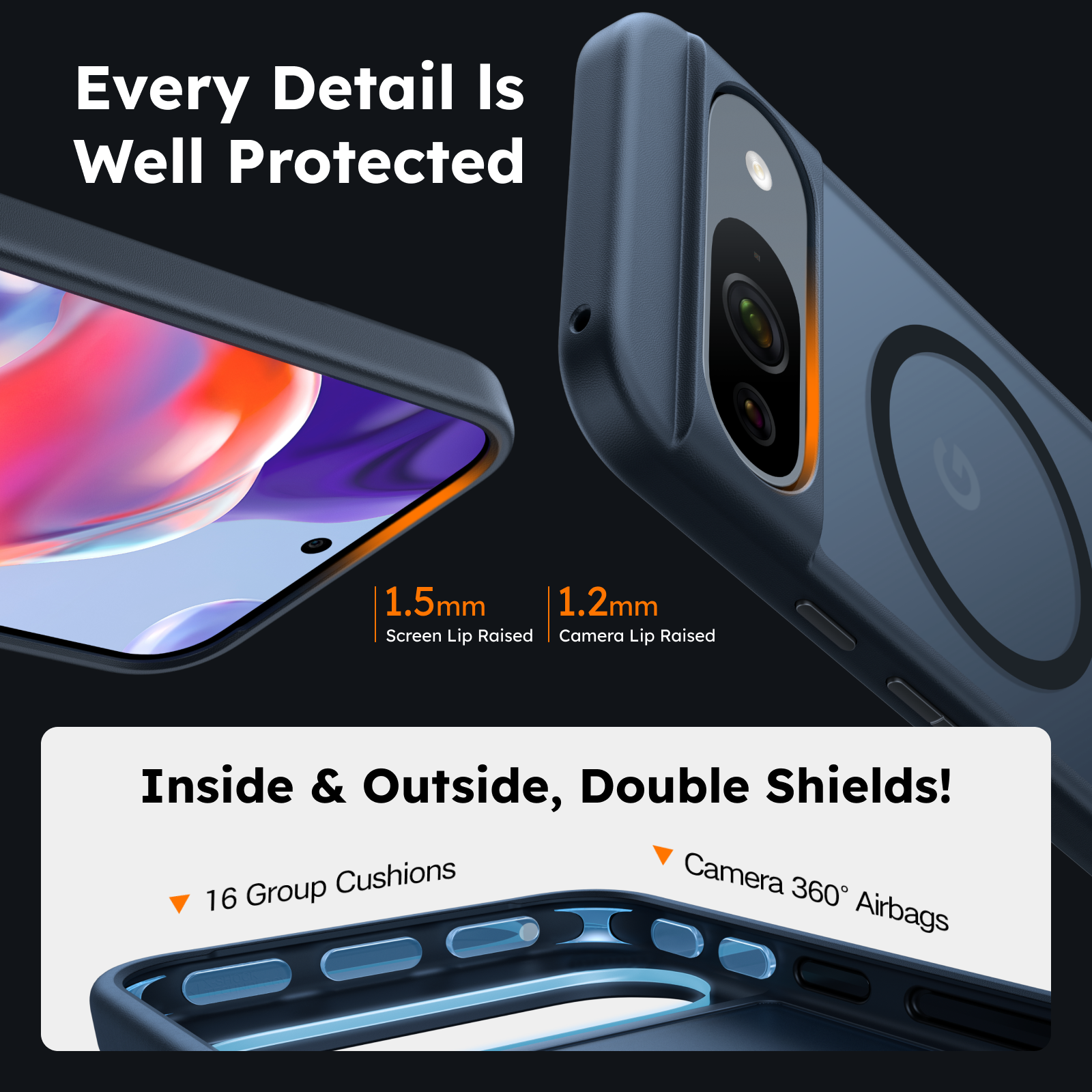 Premium Guardian Mag Case for Google Pixel 9a - Slim Protective Cover with Magnetic Mount | Perfect for Work, Travel & Everyday Use