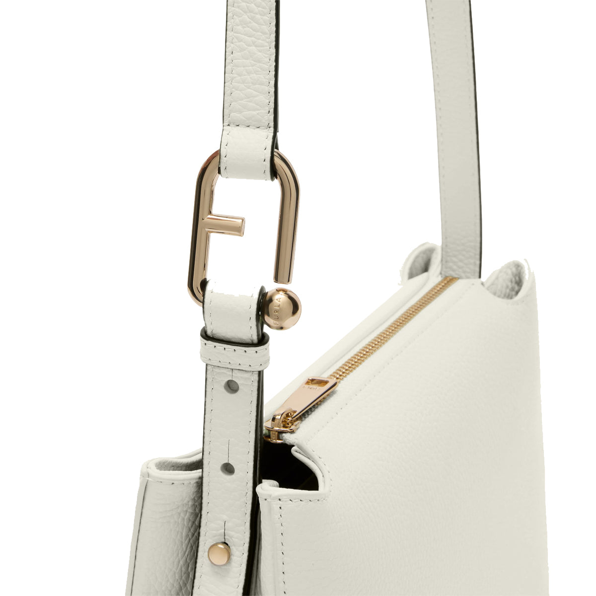 Furla Nuvola S Panna Crossbody Bag WB01275HSF000 - Stylish Leather Shoulder Purse for Women, Perfect for Daily Use, Shopping & Travel