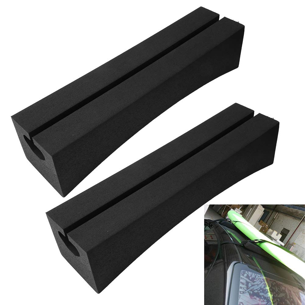 Premium Black Lightweight Car Roof Rack Bar - Heavy Duty EVA Roof Rack for Surfboards, Kayaks & SUPs - Durable Outdoor Sports Accessory for SUVs, Trucks & Adventure Vehicles - Perfect for Road Trips, Beach Days & Water Sports