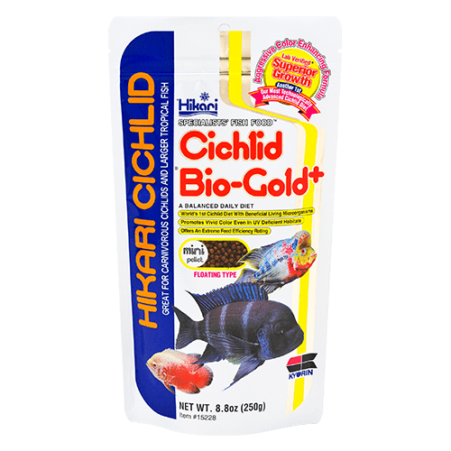 Hikari Tropical Cichlid Bio Gold+ Pellet Fish Food - Premium Nutrition for African & South American Cichlids - Ideal for Aquarium & Pond Fish Feeding