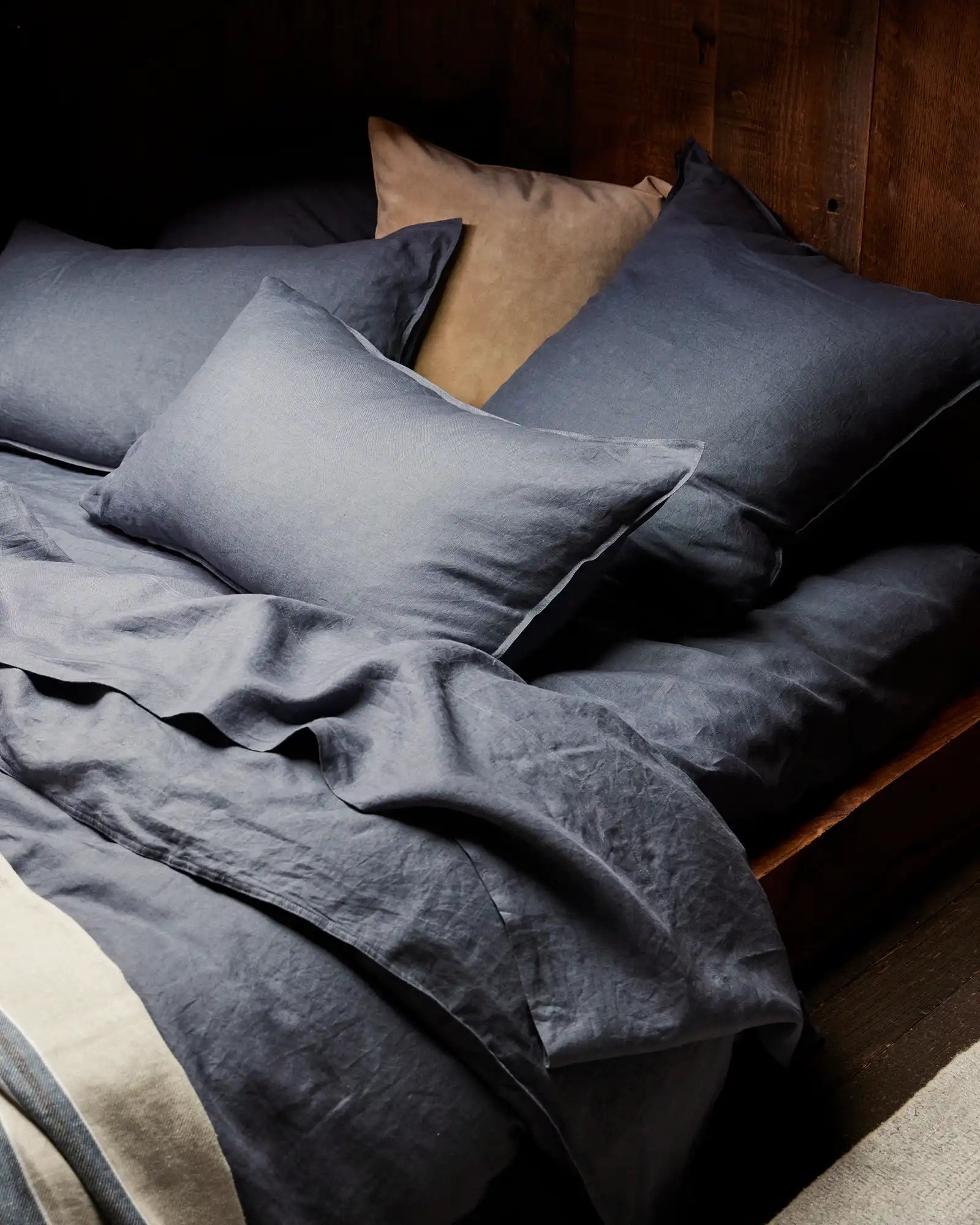 Premium Ravello Flat Sheet Denim - Soft & Durable 100% Cotton Bed Sheet Set - Perfect for Guest Rooms, Dorms & Cozy Bedroom Decor