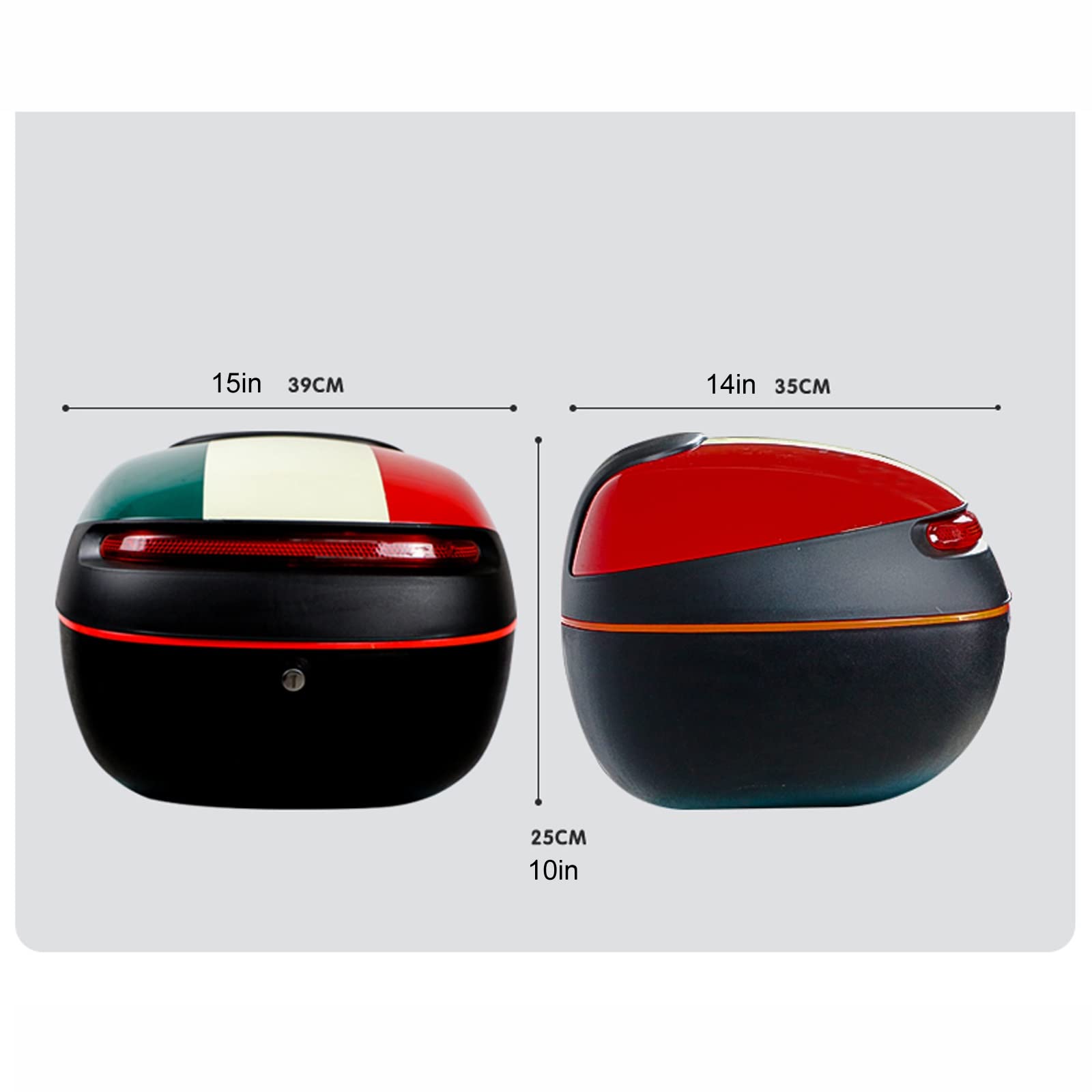Waterproof Motorcycle Top Box for Helmets & Gloves - Scooter Storage Trunk