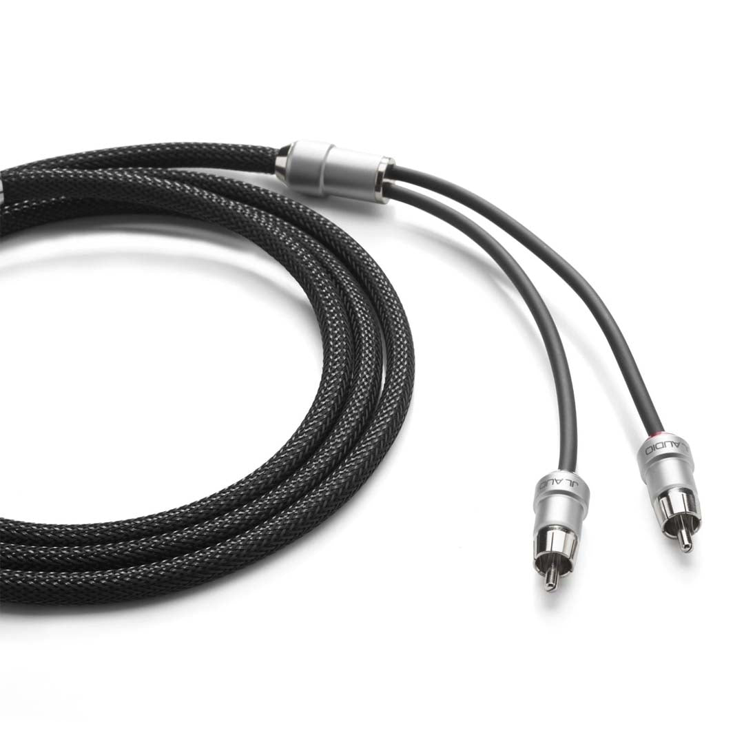 JL Audio XE BLKAIC2 18 - 2 Channel 18ft (5.49m) Premium RCA Audio Cable for Car Stereo & Home Theater Systems - High-Quality Interconnect for Enhanced Sound Performance