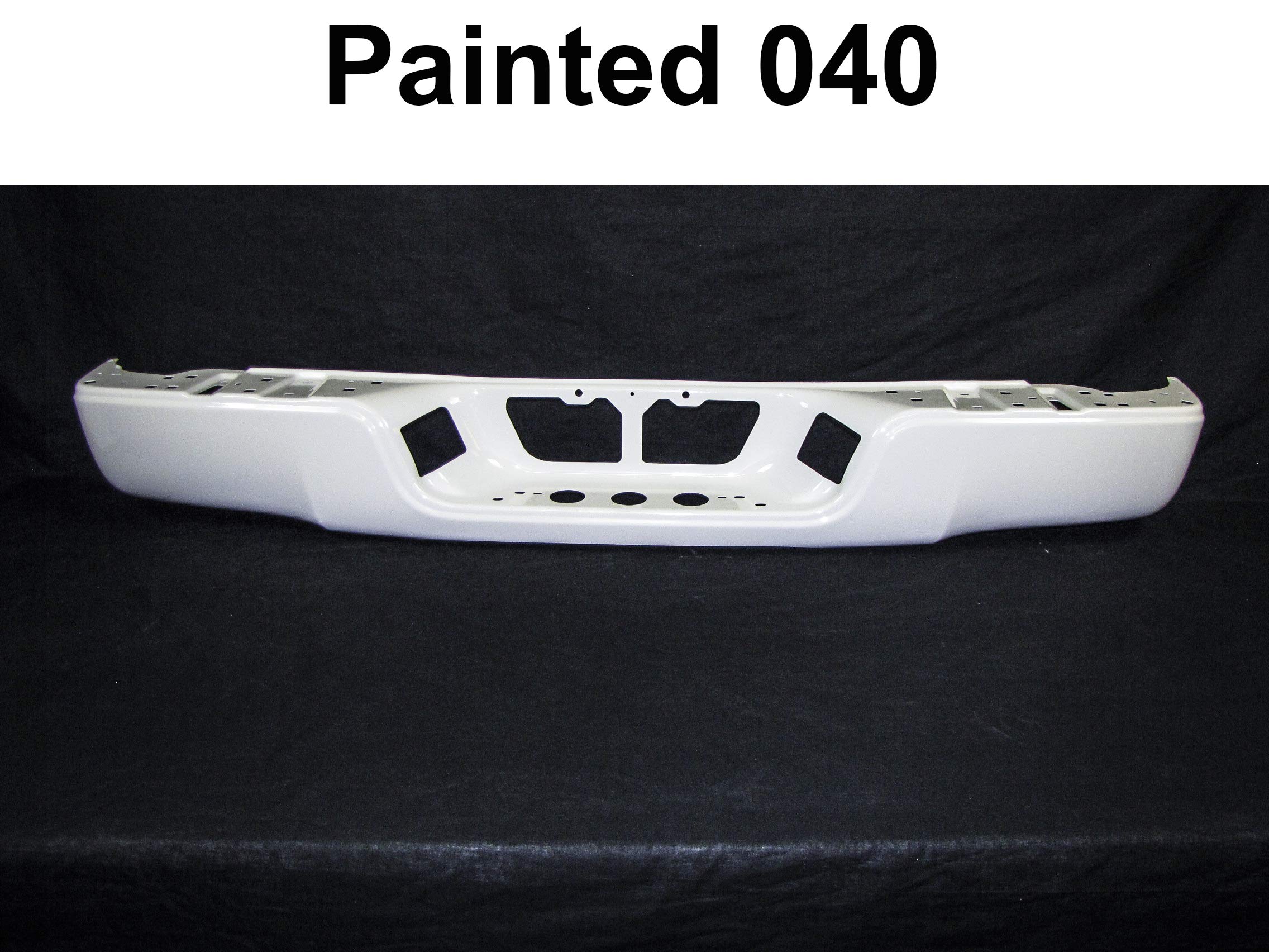 Painted White Rear Bumper Face Bar Without Sensor Hole - TO1100273 | Durable Car Bumper Replacement for Enhanced Vehicle Protection & Style