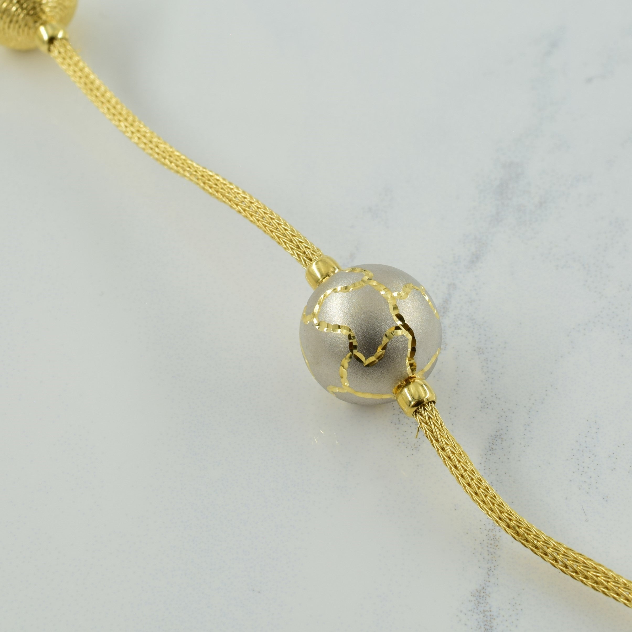 18K Two Tone Gold Bracelet for Women - 9.5 Inch Adjustable Luxury Jewelry Gift for Anniversary, Birthday & Special Occasions | Elegant Stackable Bracelet for Daily Wear & Evening Events