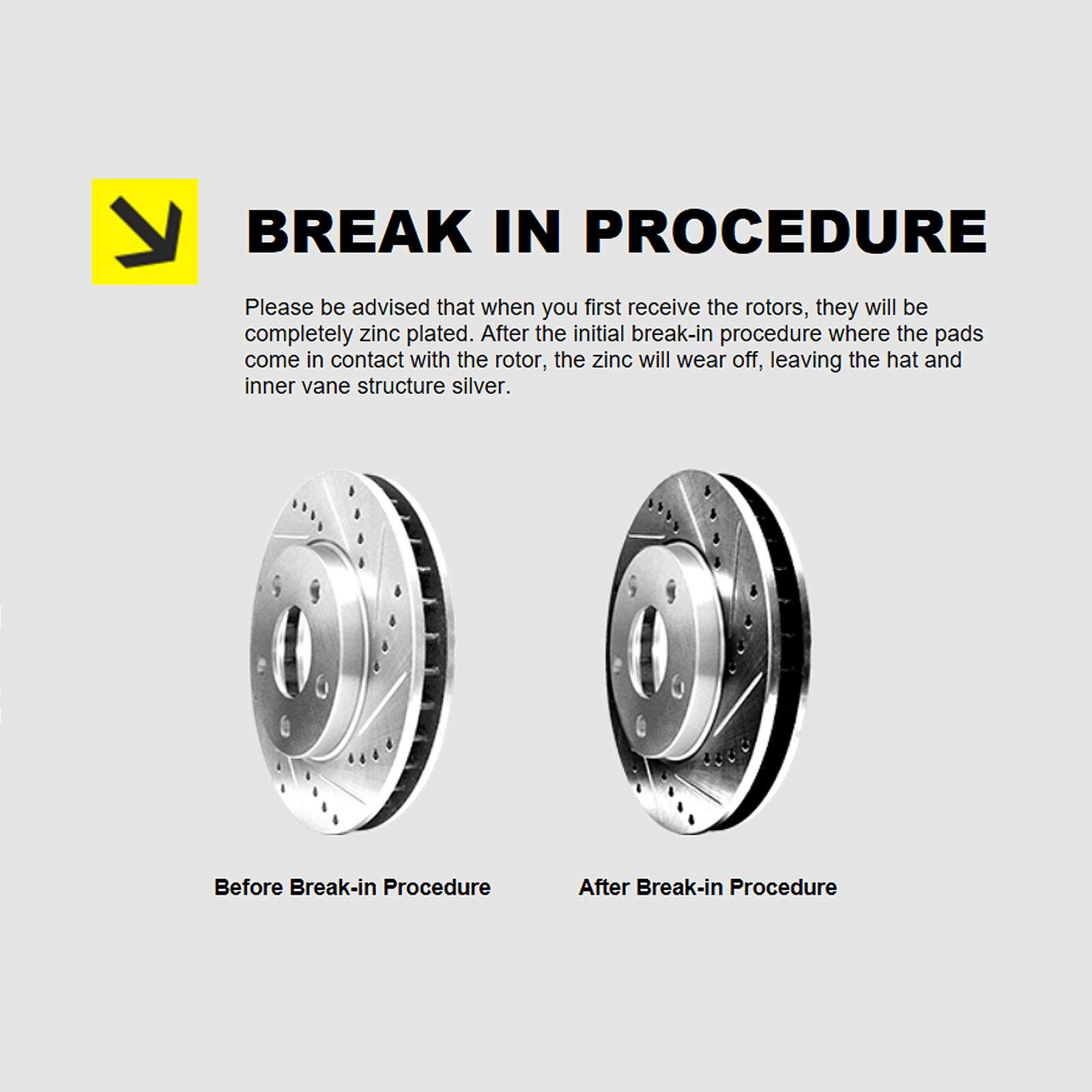 High Performance Hart Ceramic Brake Pads and Rotors Kit - Front & Rear Brake Set for 2004-2012 Mitsubishi Galant - Durable Braking for City Commuting, Highway Safety & Daily Driving
