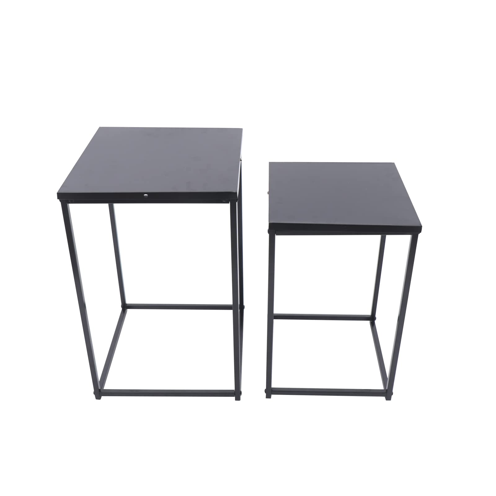 Metal Wedding Flower Stand Floor Vase - Geometric Centerpiece for Tabletop Flower Arrangement - 2Pcs Black Column Vases for Wedding, Event Reception & Home Decor - Perfect for Rustic, Modern & Boho Wedding Table Decorations