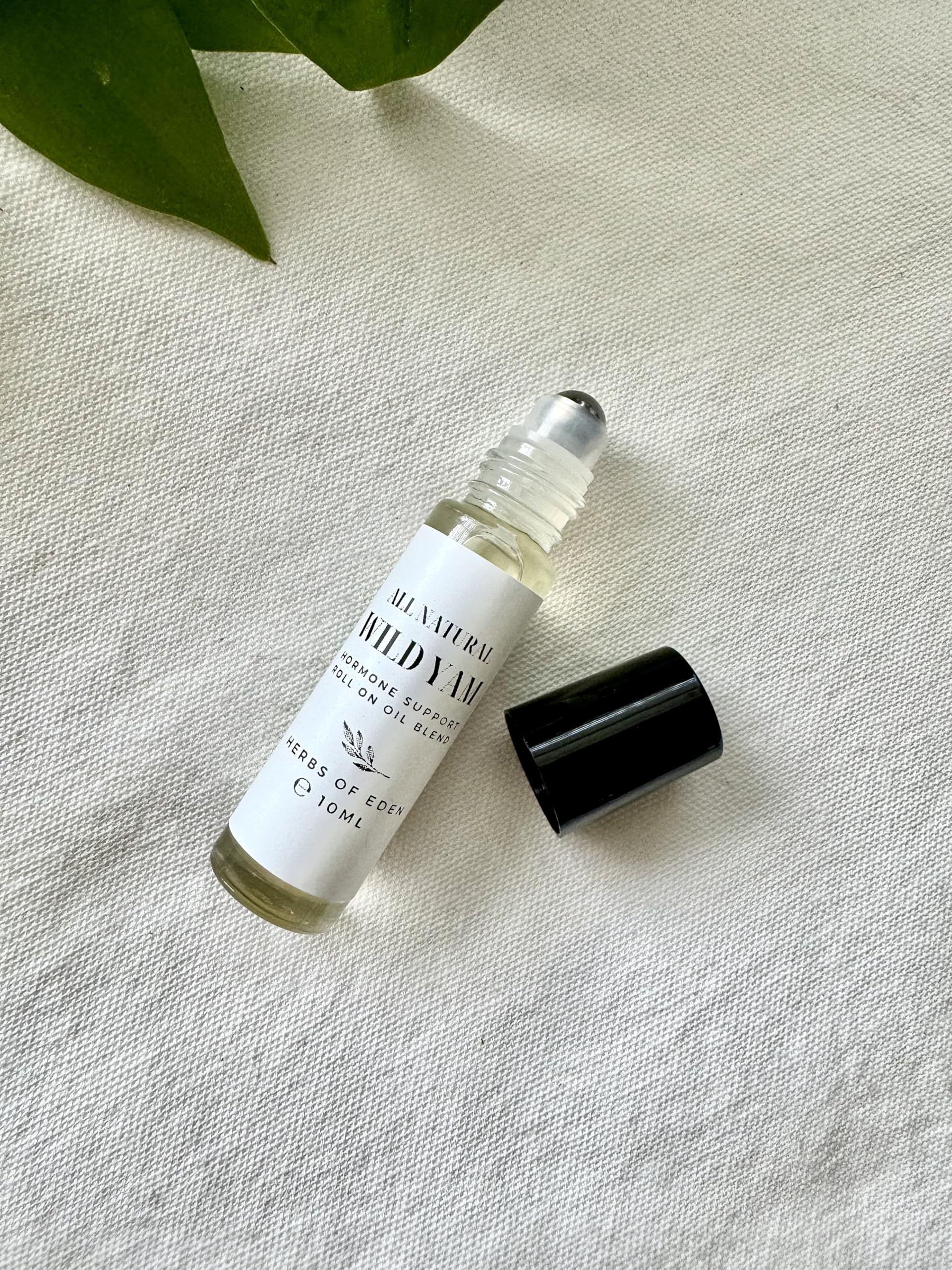 Organic Wild Yam Extract Oil for Hormone Balance - Natural Menopause Support, Menstrual Cycle Relief & Fertility Aid | Roll-On Travel Size (10ml) Made in USA | Perfect for On-the-Go Women's Wellness & Self-Care Routine